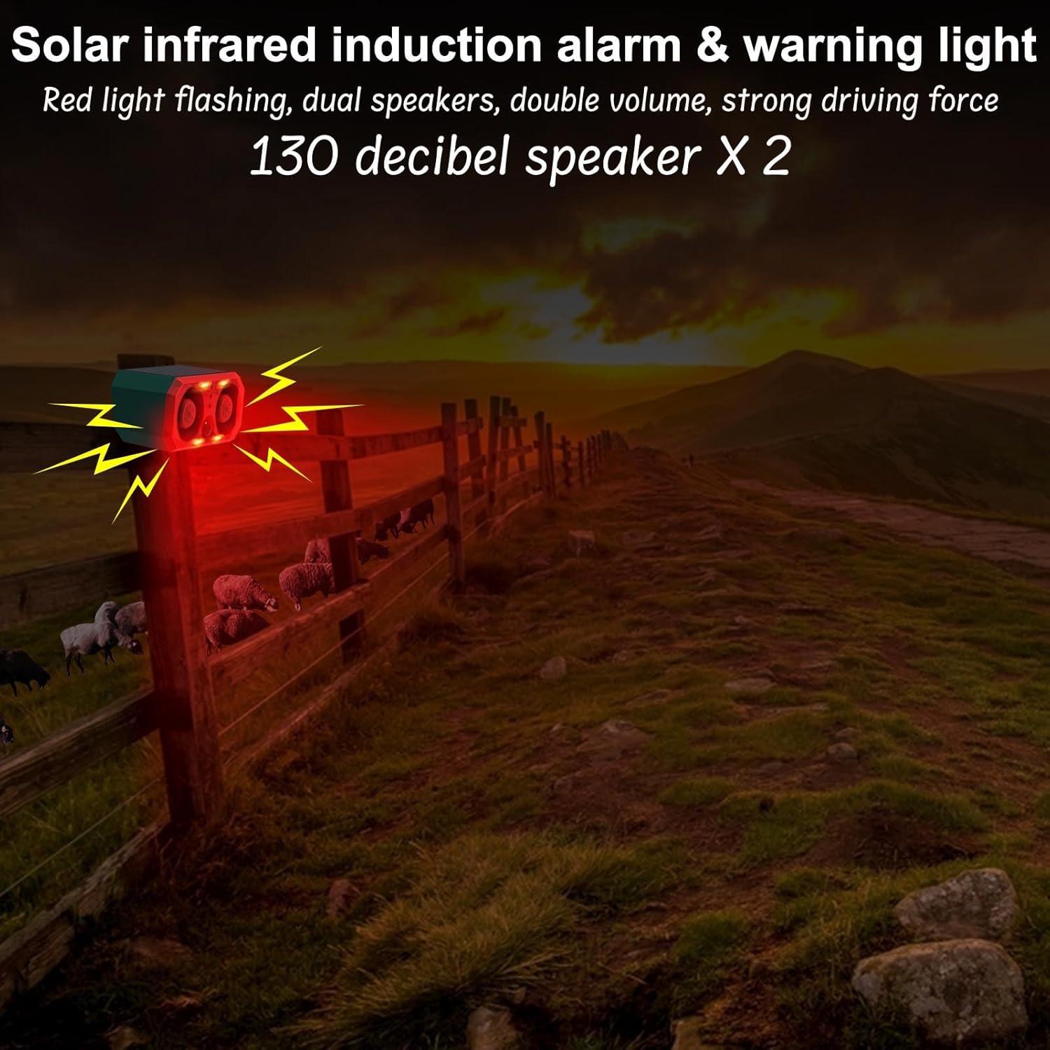 Alarma de Movimiento Solar SENKEFEI FD-T116 130dB con Control Remoto