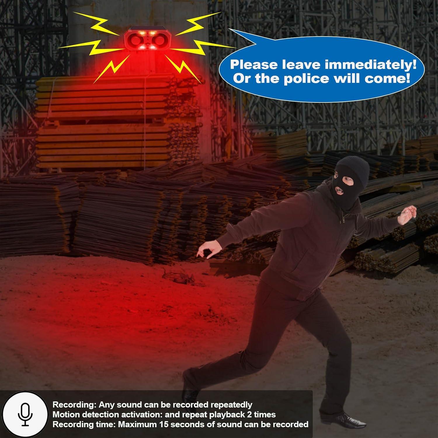 Alarma de Movimiento Solar SENKEFEI FD-T116 130dB con Control Remoto