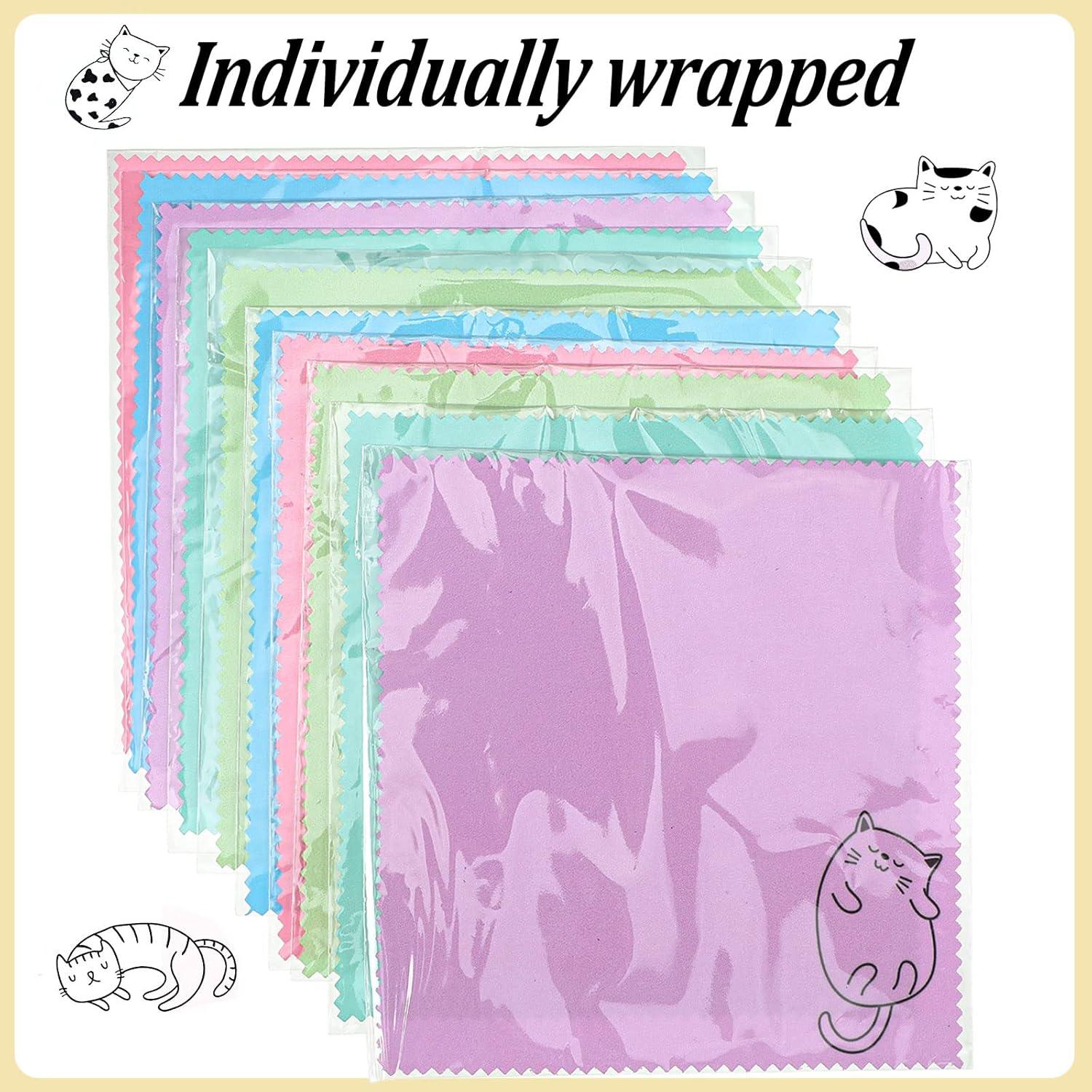 Paños de Microfibra Sinmoe 20 Pcs para Gafas y Pantallas 15x15cm