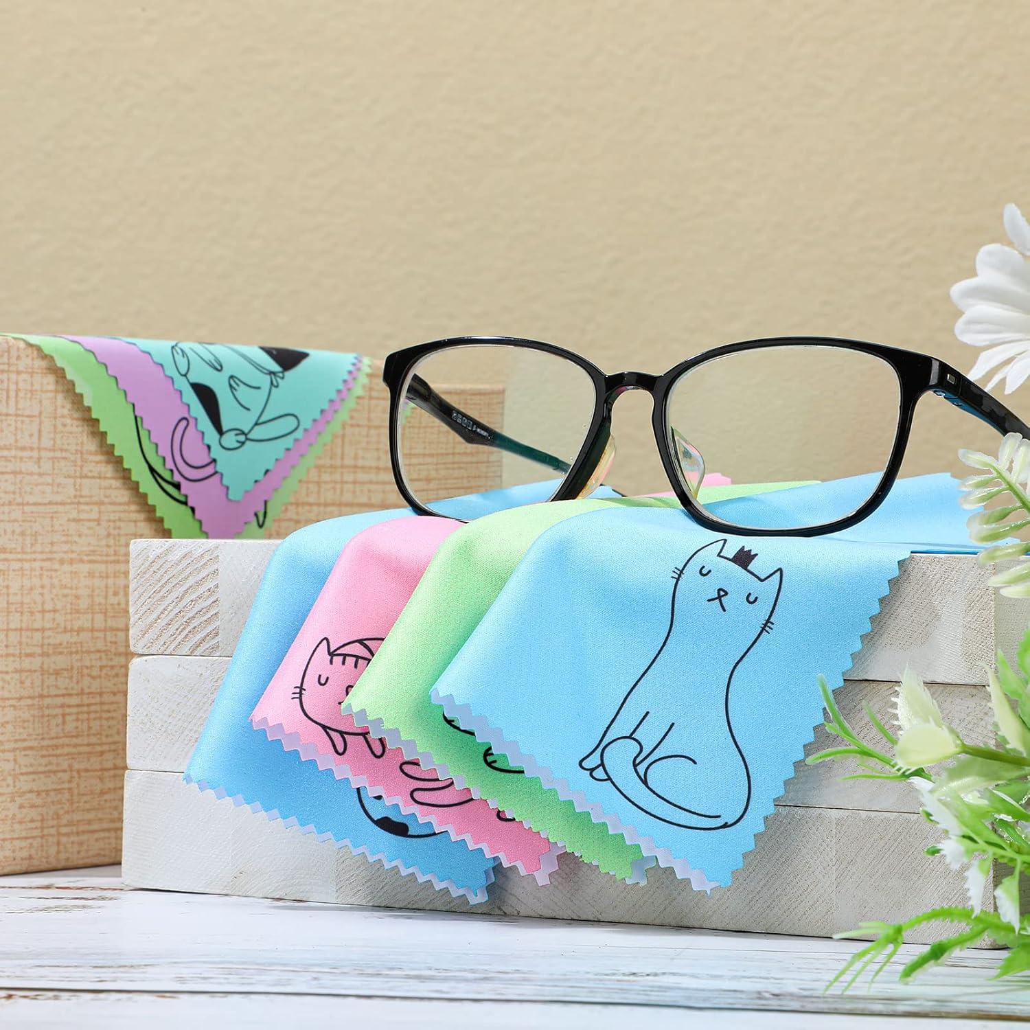 Paños de Microfibra Sinmoe 20 Pcs para Gafas y Pantallas 15x15cm