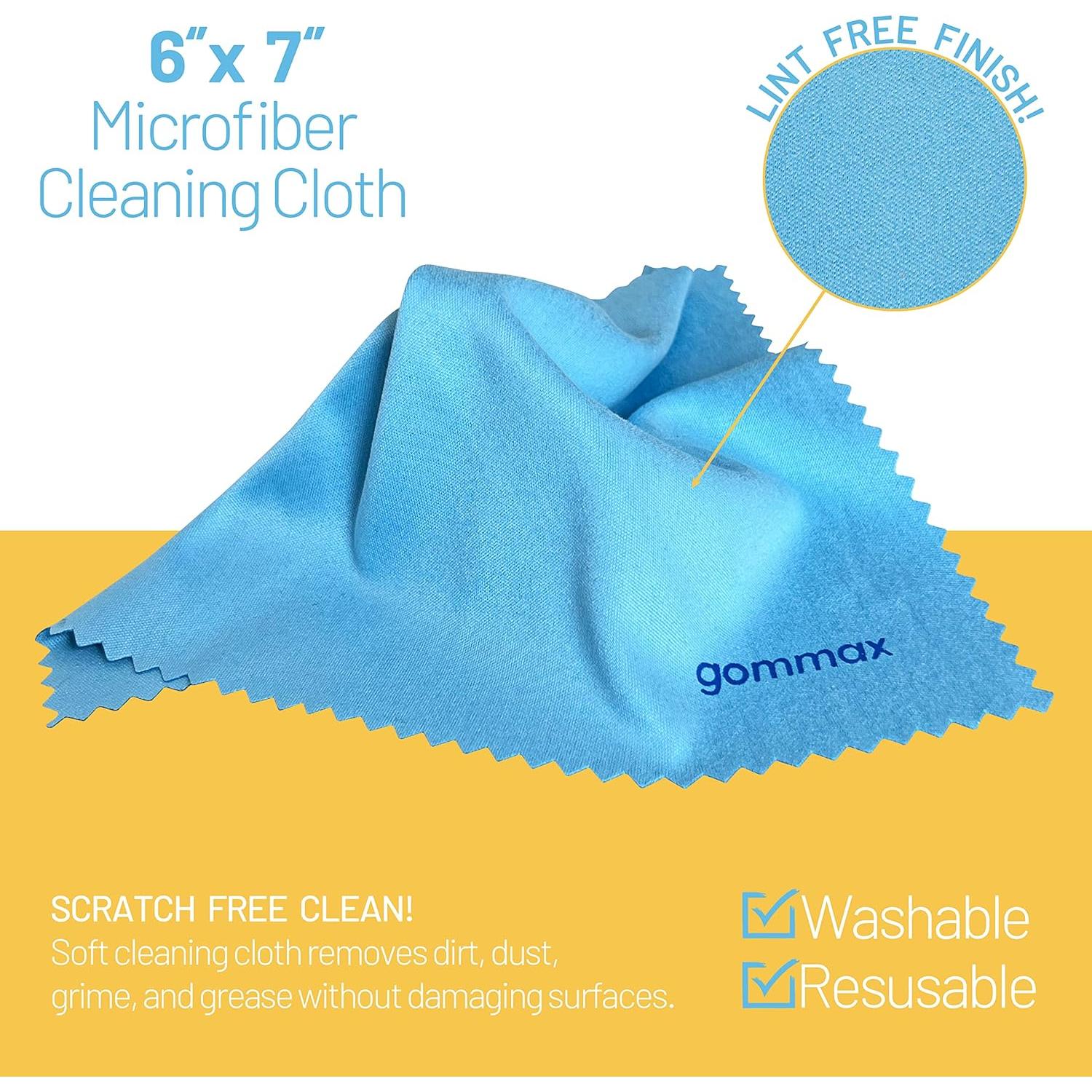 Kit de limpieza de gafas GOMMAX con paño y spray 50 ml