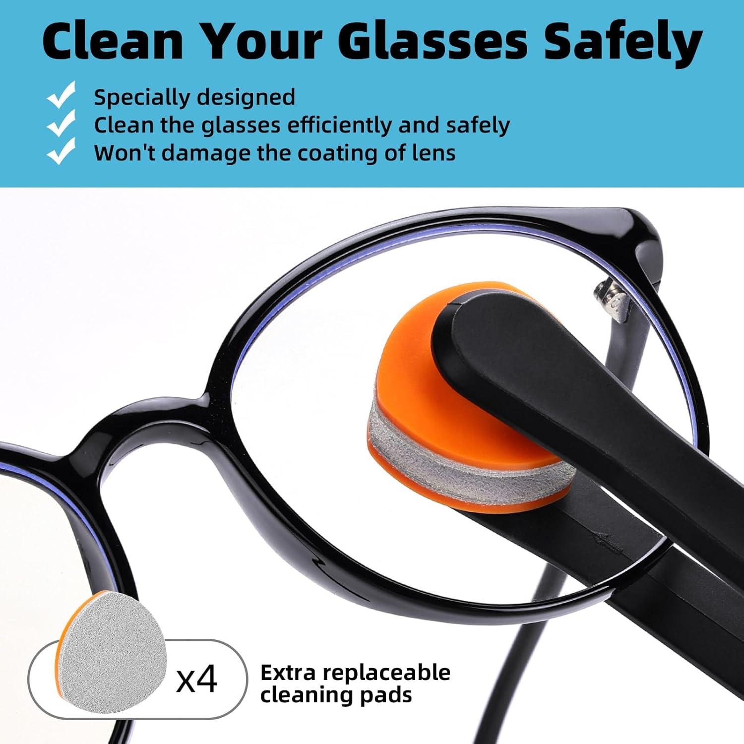 Kit de limpieza y reparación de gafas Edglete con estuche