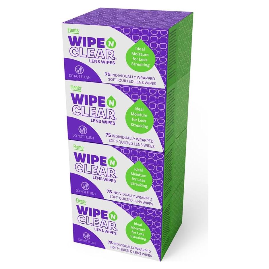 Toallitas de limpieza Flents Wipe 'N Clear 300 unidades