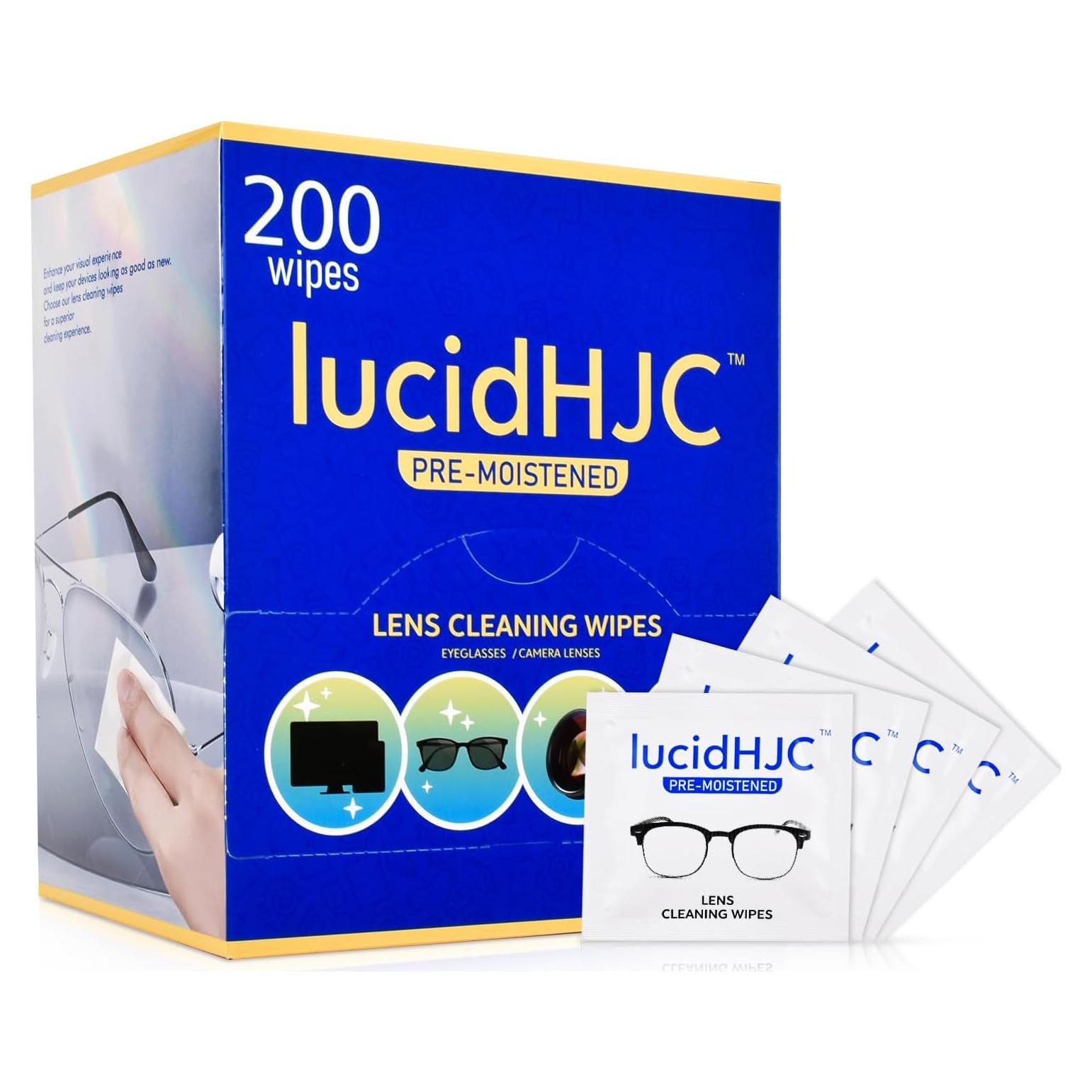 Toallitas de limpieza para lentes Lucidhjc 200 unidades