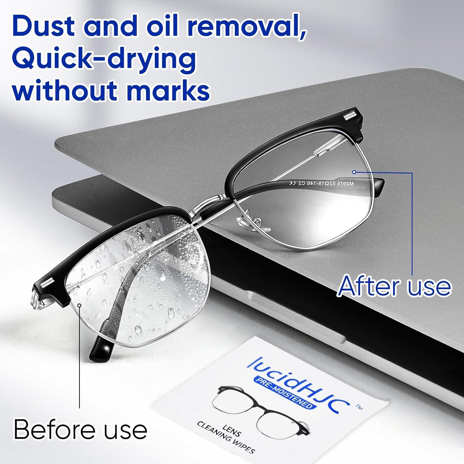 Toallitas de limpieza para lentes Lucidhjc 200 unidades