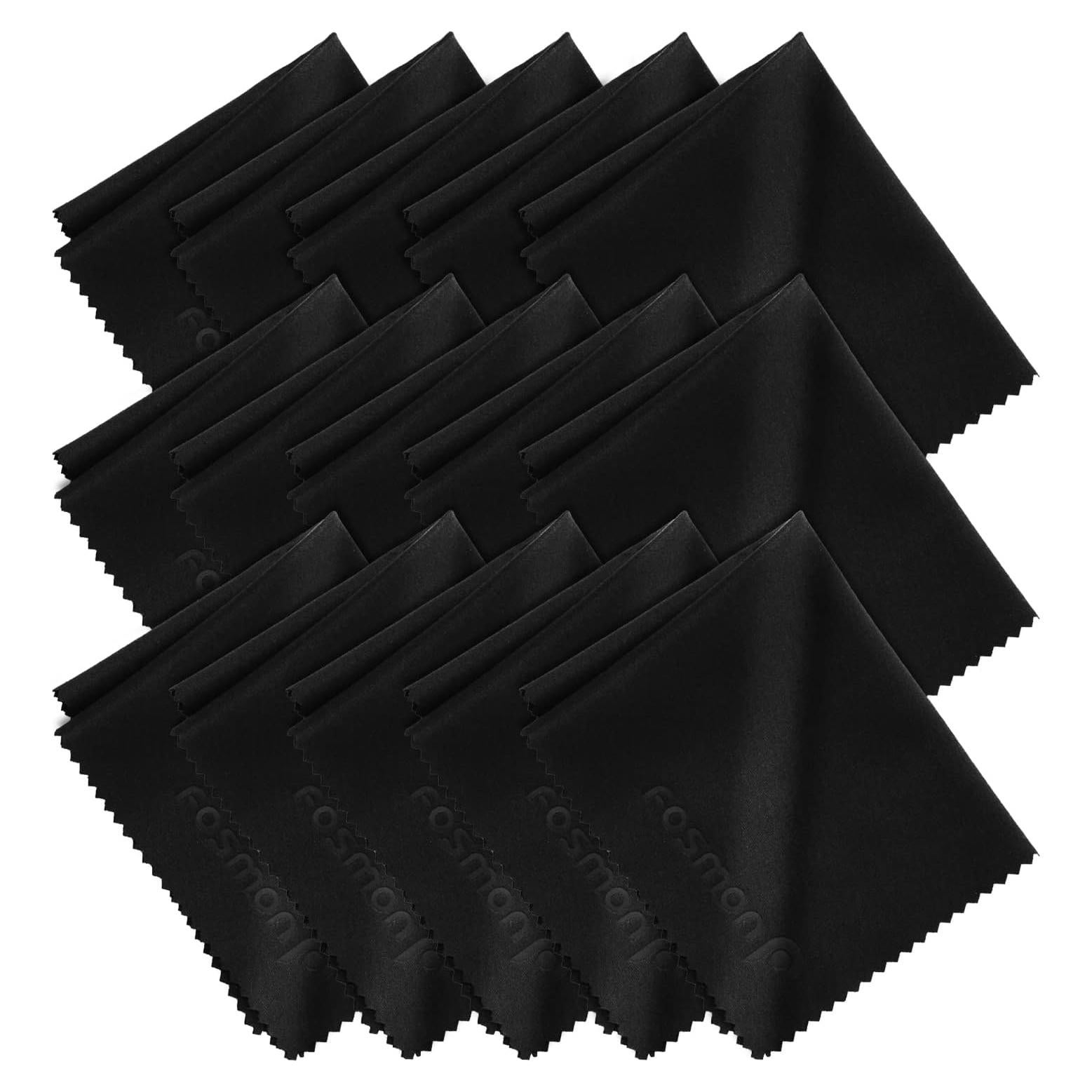 Paños de limpieza de microfibra Fosmon 15 piezas 17,78x15,24 cm