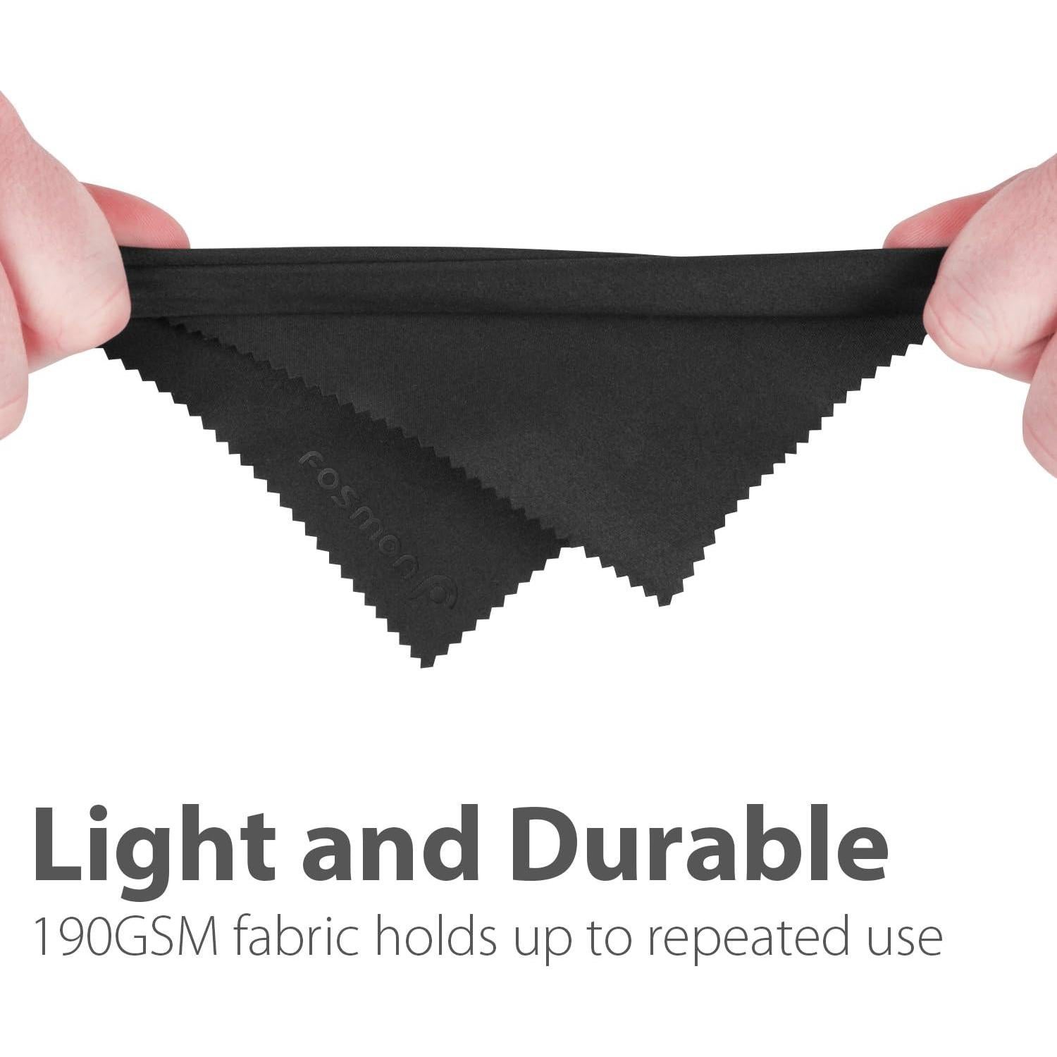 Paños de limpieza de microfibra Fosmon 15 piezas 17,78x15,24 cm