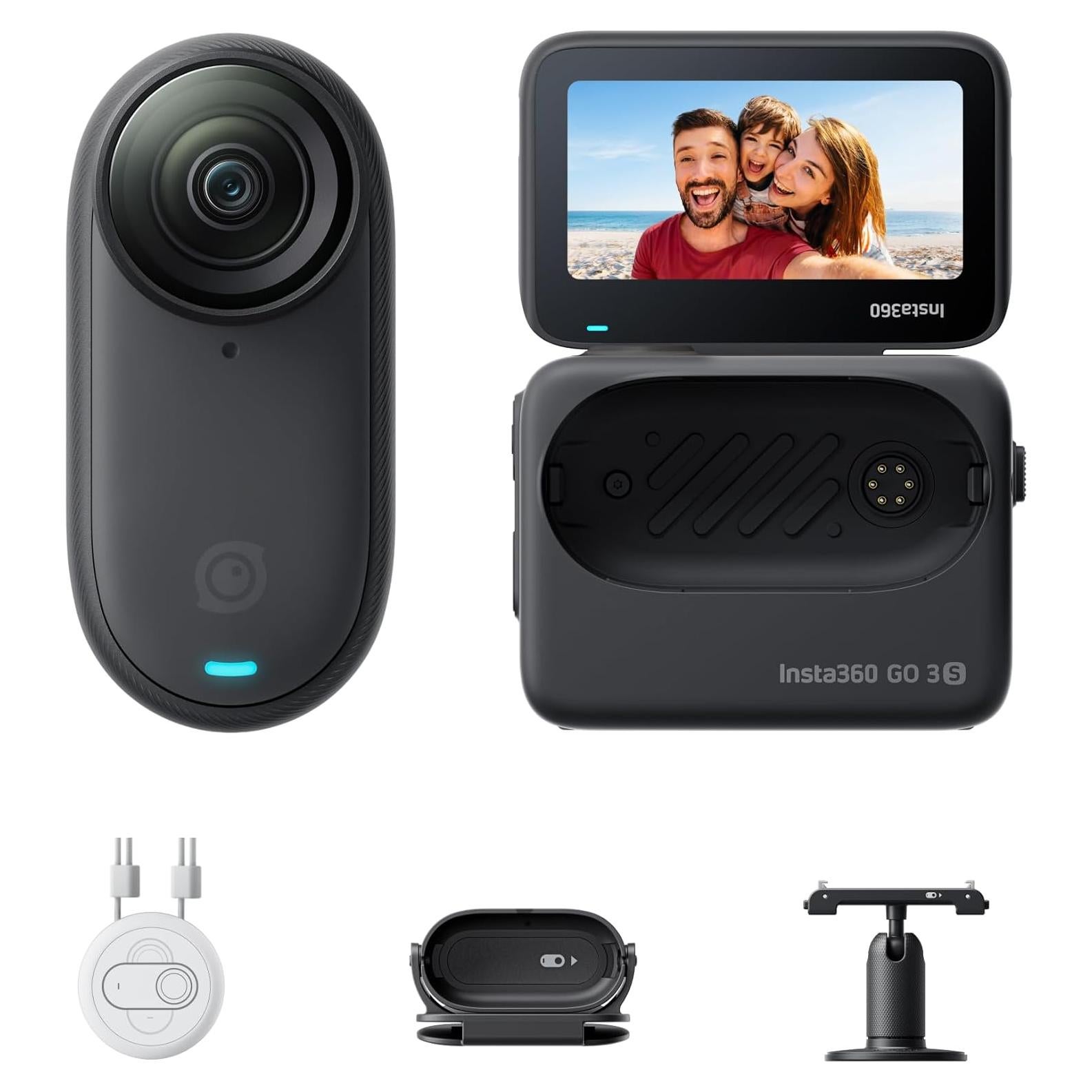 Cámara de Vlogging Insta360 GO 3S 128GB Negra 4K Impermeable