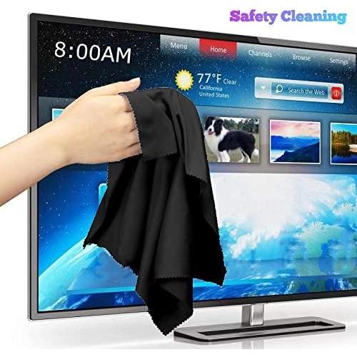 Paño de limpieza microfibra JOS 50x50cm negro para pantallas