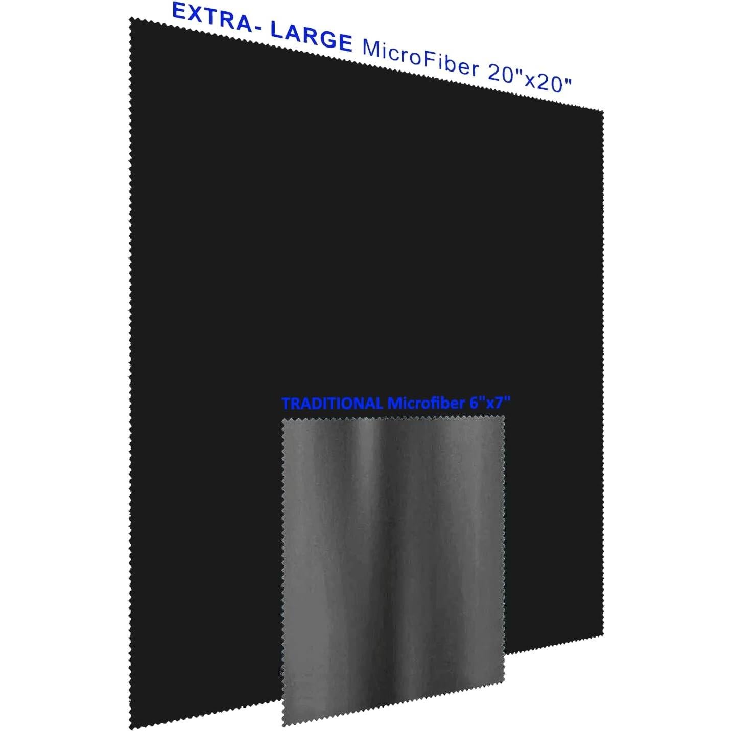 Paño de limpieza microfibra JOS 50x50cm negro para pantallas