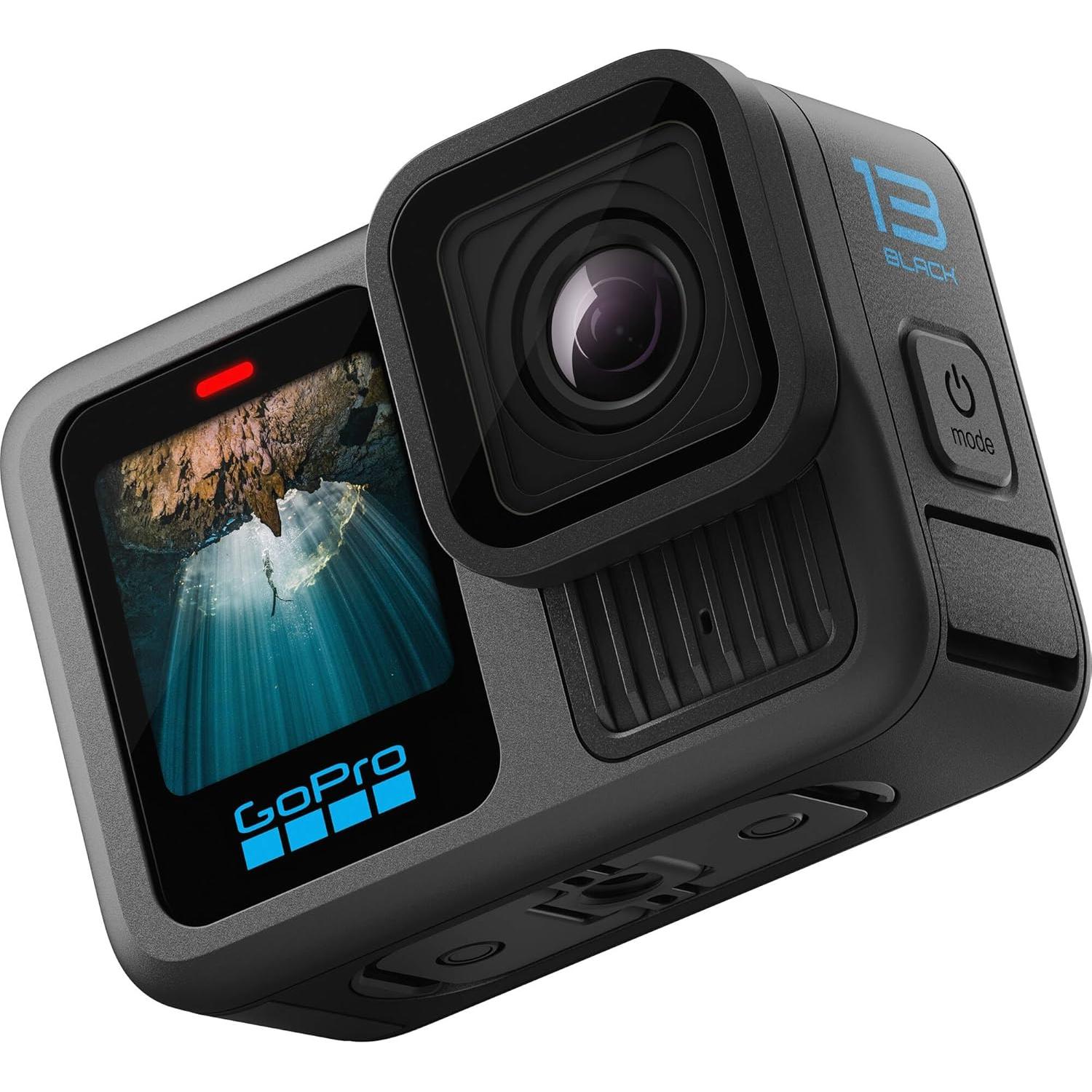 Cámara de Acción GoPro HERO13 Negra 5.3K 27MP + Accesorios