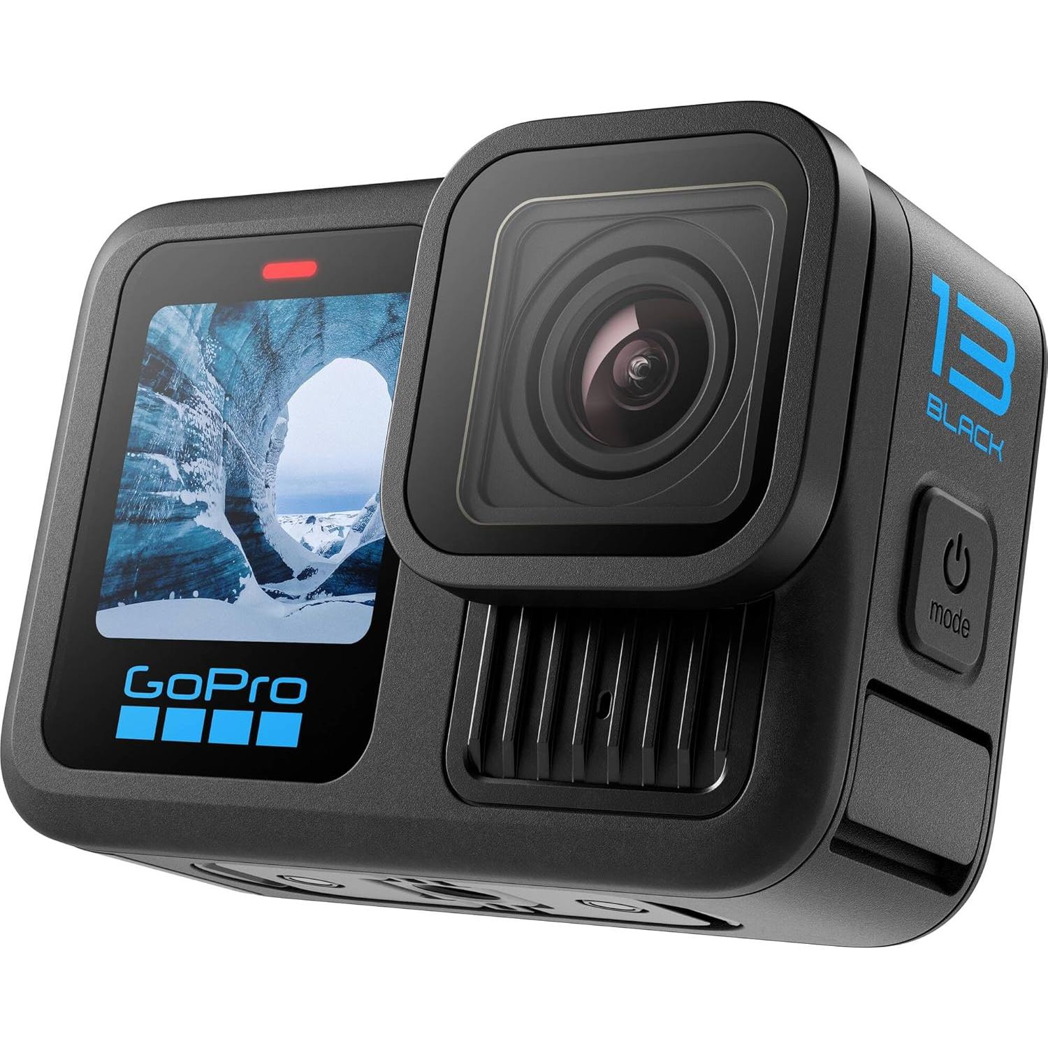 Cámara de Acción GoPro HERO13 Negra 5.3K 27MP + Accesorios