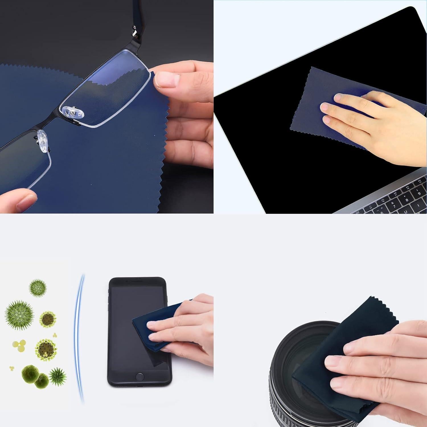 Paños de limpieza microfibra 30x30 cm 6 piezas para gafas