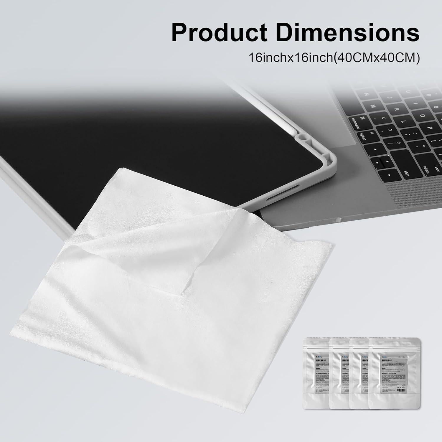 Paños de Limpieza Selens 4 Pcs Microfibra 40x40 cm