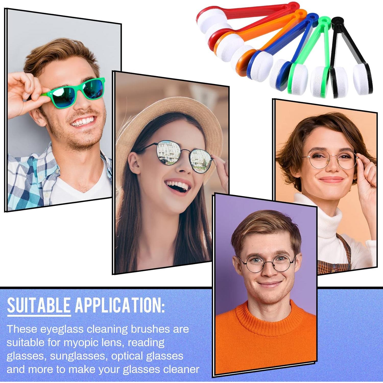 Limpiadores de Gafas Konohan 40 Pcs Microfibra Clip