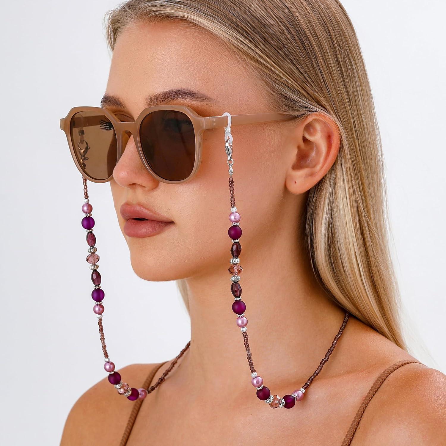 Cadena de Gafas ERNAULO para Mujeres 73.66 cm Púrpura