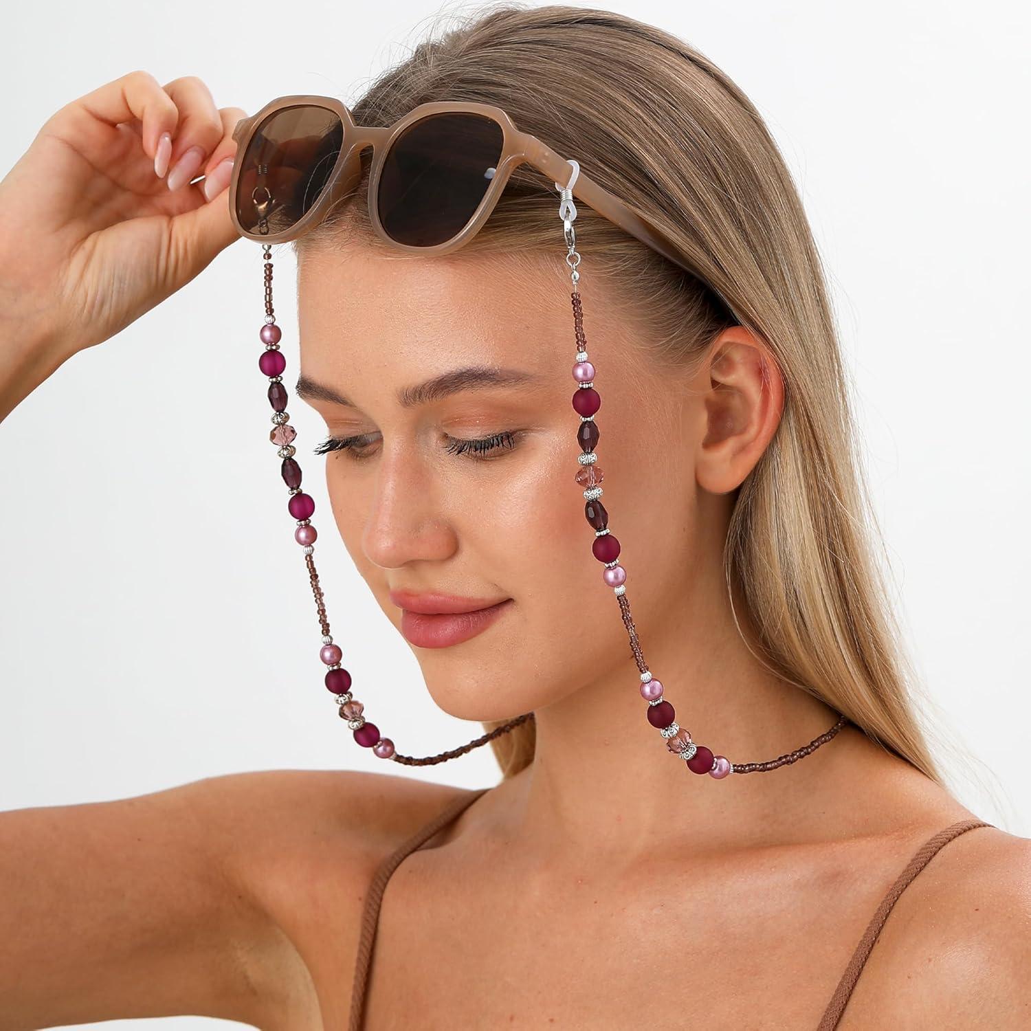 Cadena de Gafas ERNAULO para Mujeres 73.66 cm Púrpura