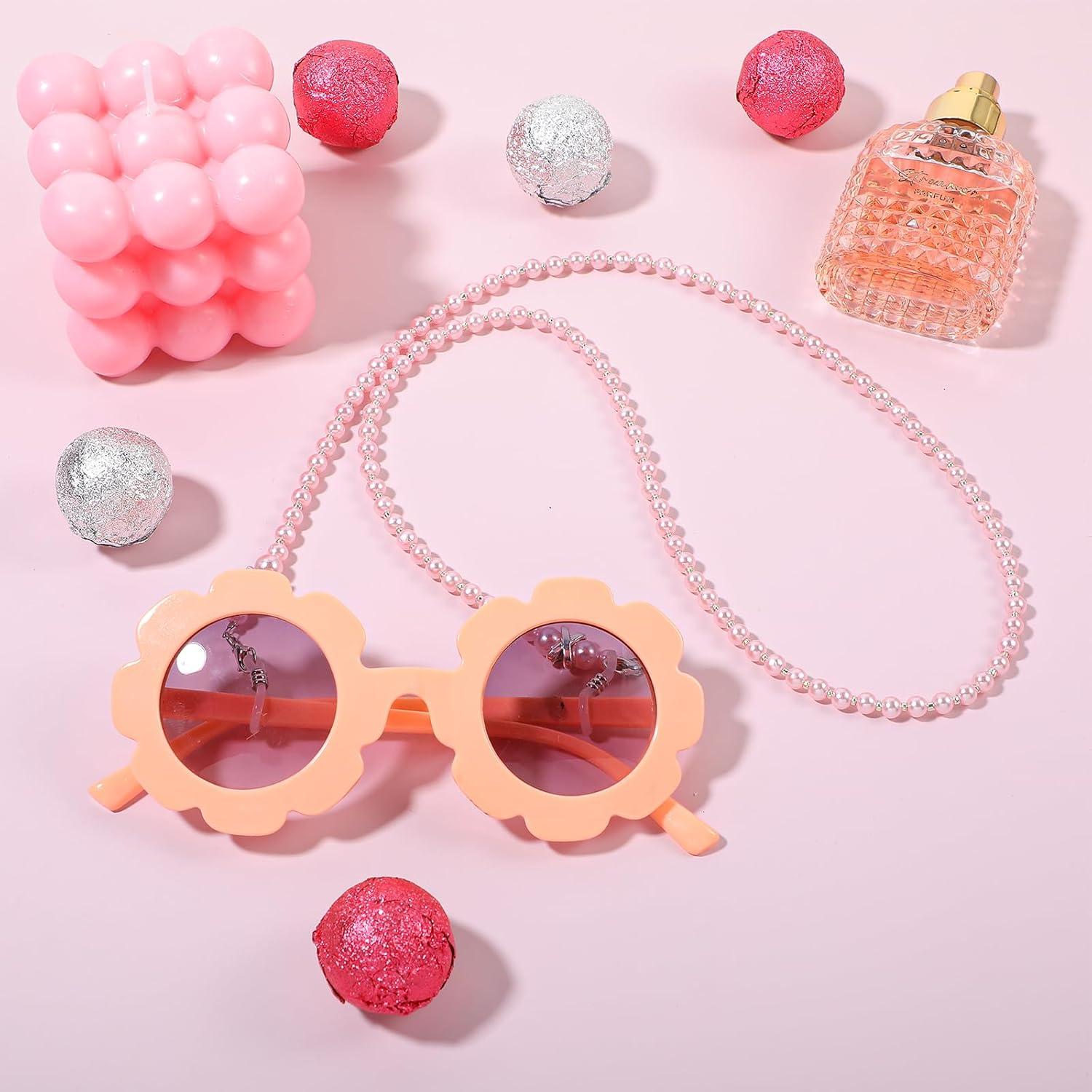 Cadena de Gafas de Perlas Ptwola 3 Piezas para Mujeres