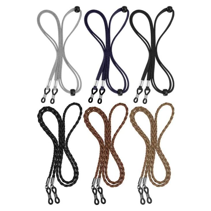 Correa para Gafas BILIONE 6 Pcs Cuero Ajustable 69.85 cm