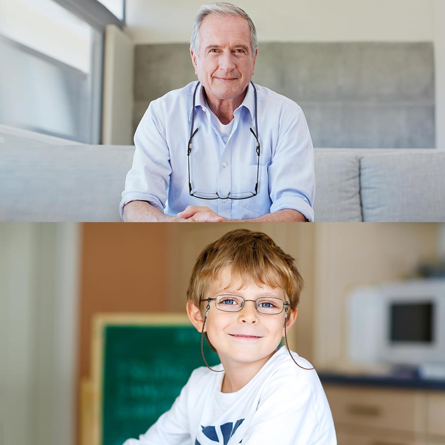 Correa para Gafas BILIONE 6 Pcs Cuero Ajustable 69.85 cm