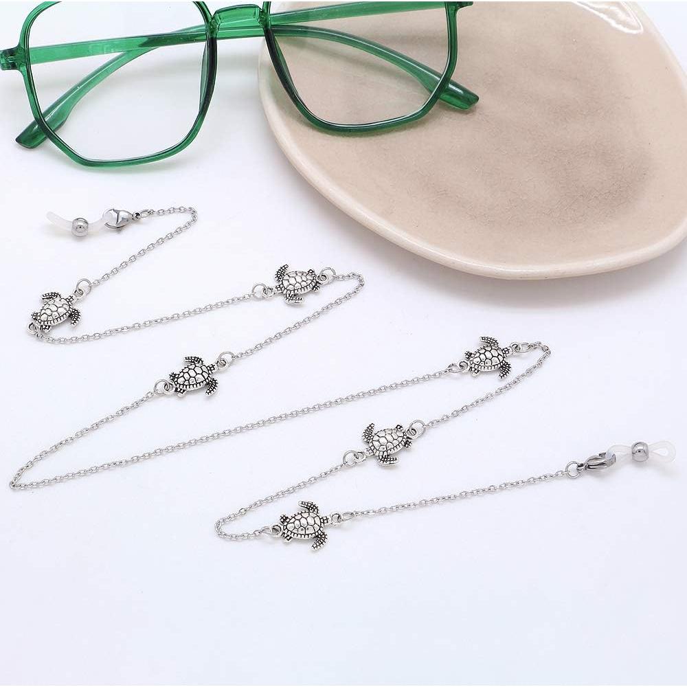 Cadena Lanyard KAI Top para Gafas y Mascarillas Plateada