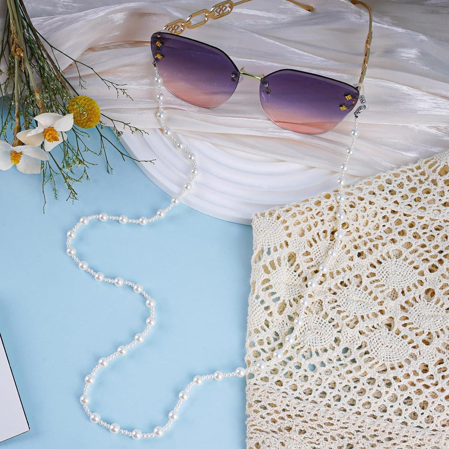 Cadena de Gafas BILIONE Blanco 75 cm Soporte Unisex