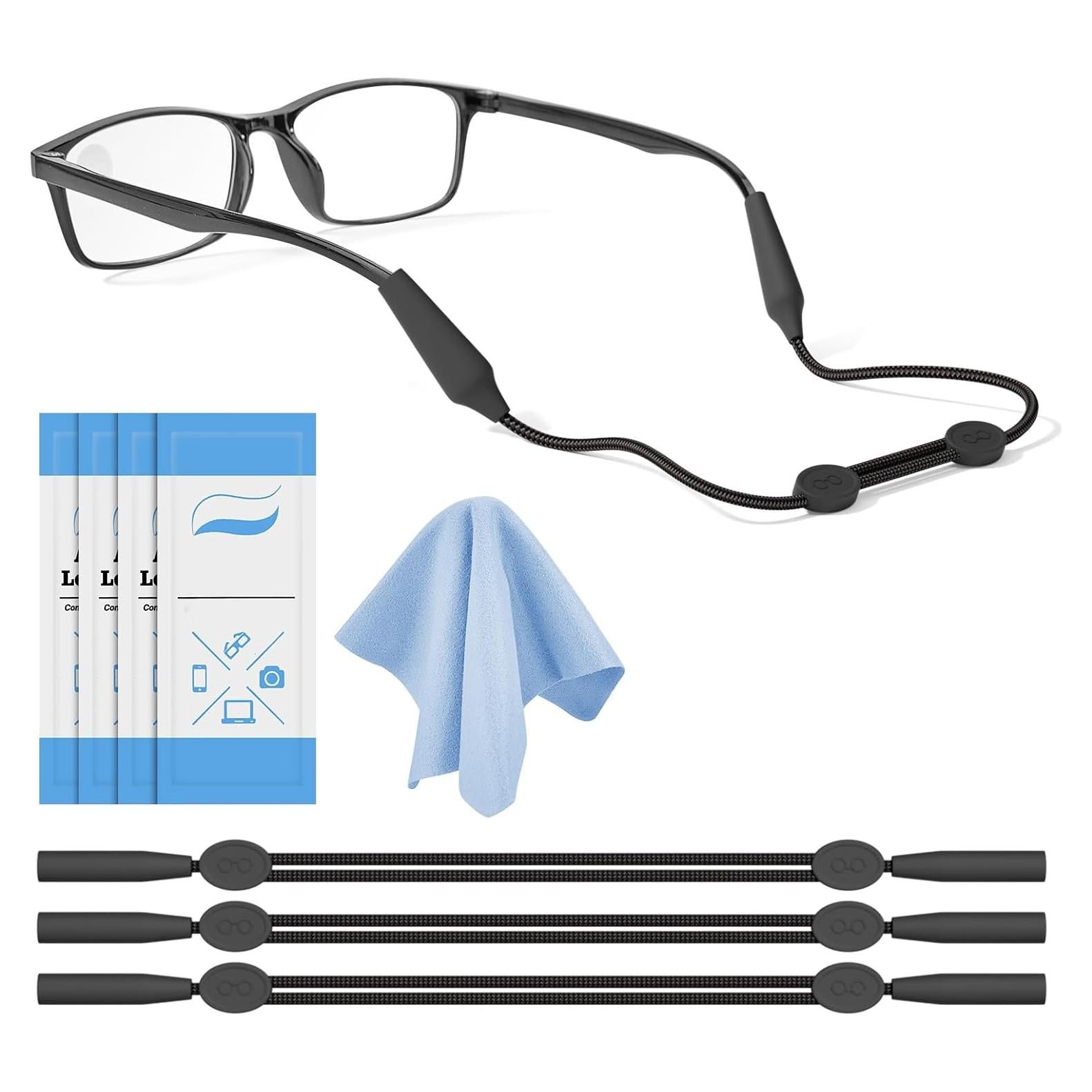 Correa para Gafas GS05 - Ajustable y Sin Cola - 3 Pcs