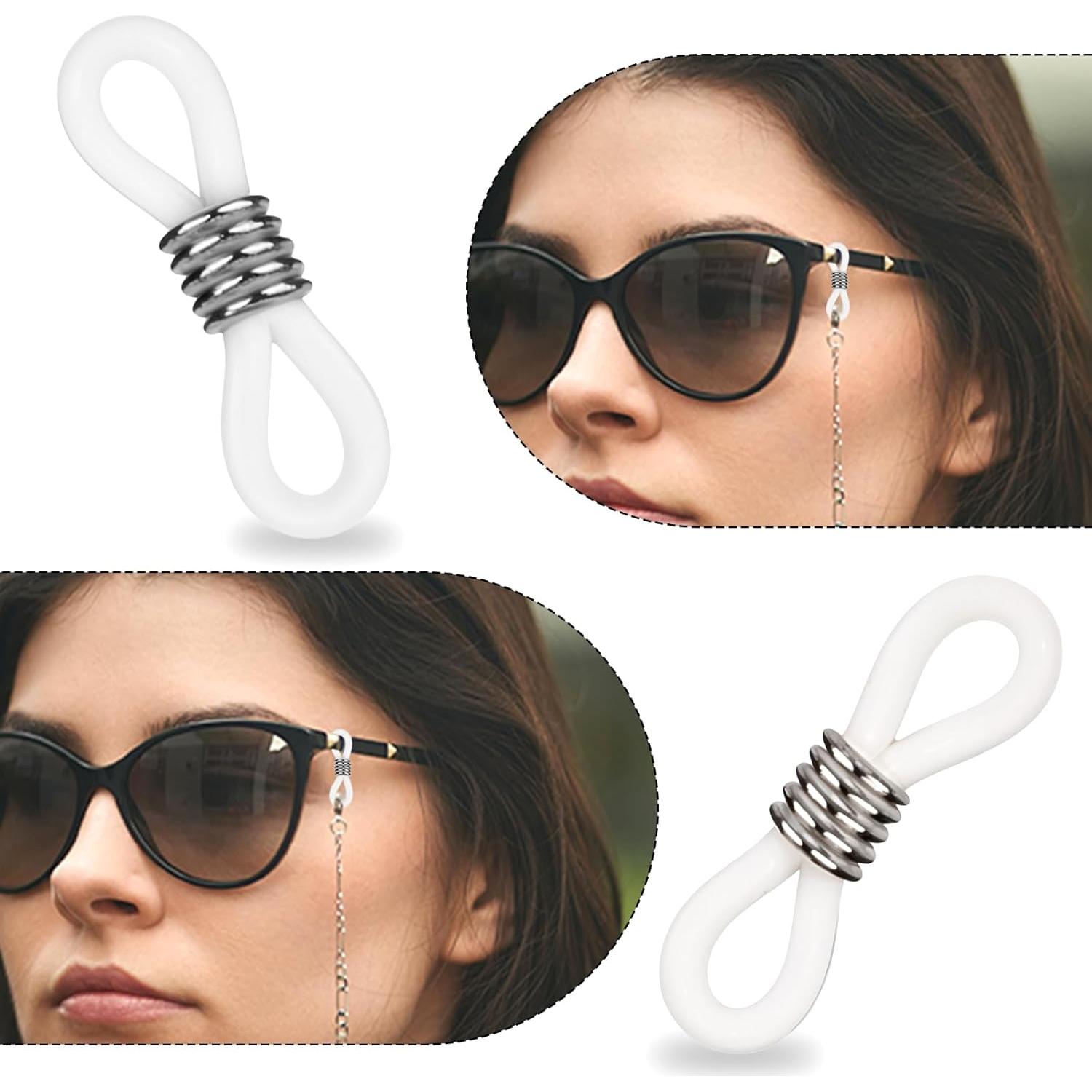 80 Anillos de Goma para Gafas Ajustables - Silicona