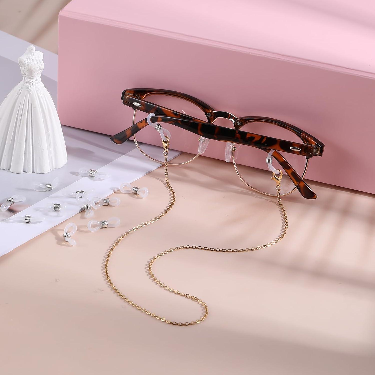 80 Anillos de Goma para Gafas Ajustables - Silicona