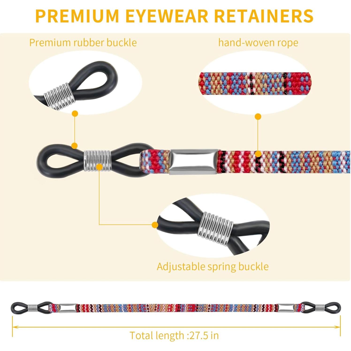 Correa para Gafas BILIONE 6 Pcs Cuero 68.58 cm Rojo Oscuro