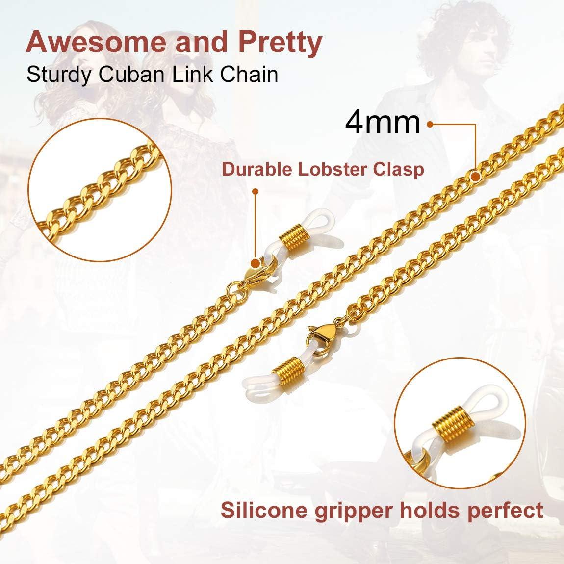 Cadena para Gafas ChainsPro Oro 18k 71 cm Mujeres