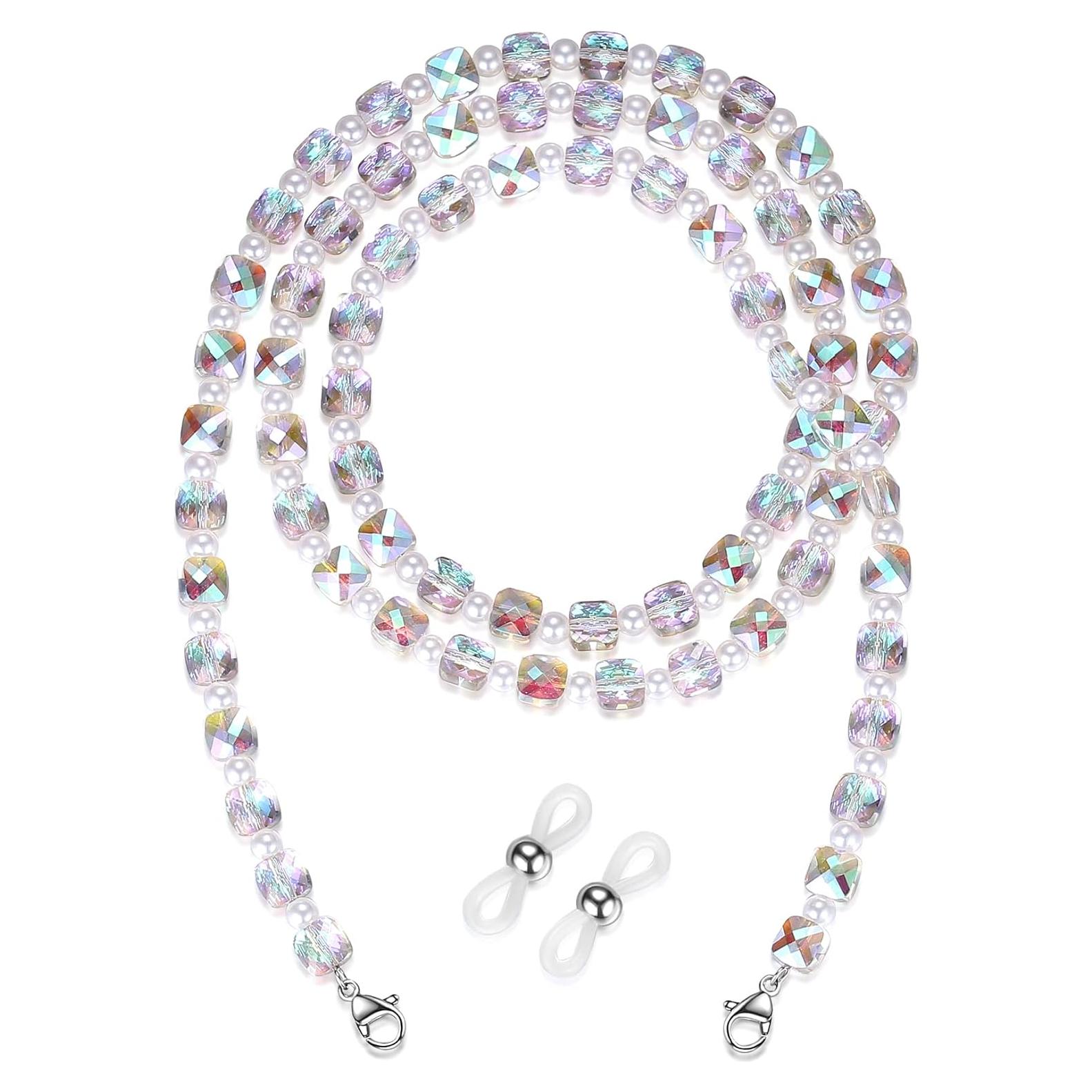 Cadena de Gafas REVEMCN Rosa y Púrpura 76 cm Multifuncional