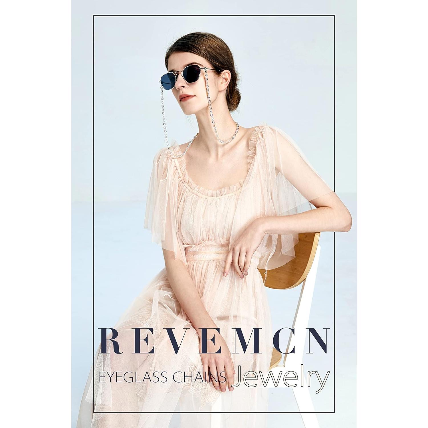 Cadena de Gafas REVEMCN Rosa y Púrpura 76 cm Multifuncional