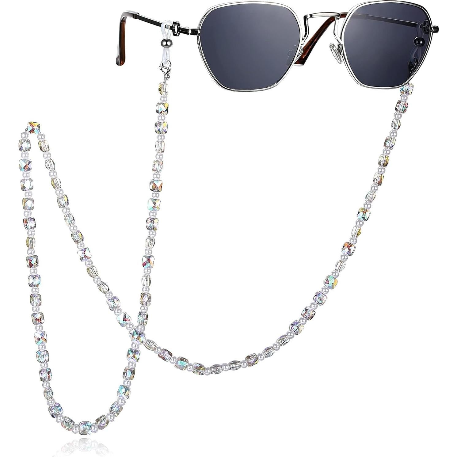 Cadena de Gafas REVEMCN Rosa y Púrpura 76 cm Multifuncional