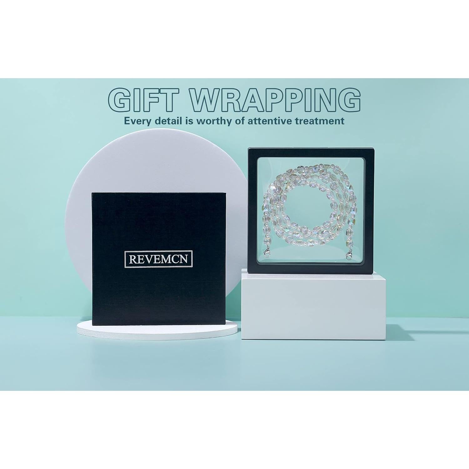 Cadena de Gafas REVEMCN Rosa y Púrpura 76 cm Multifuncional