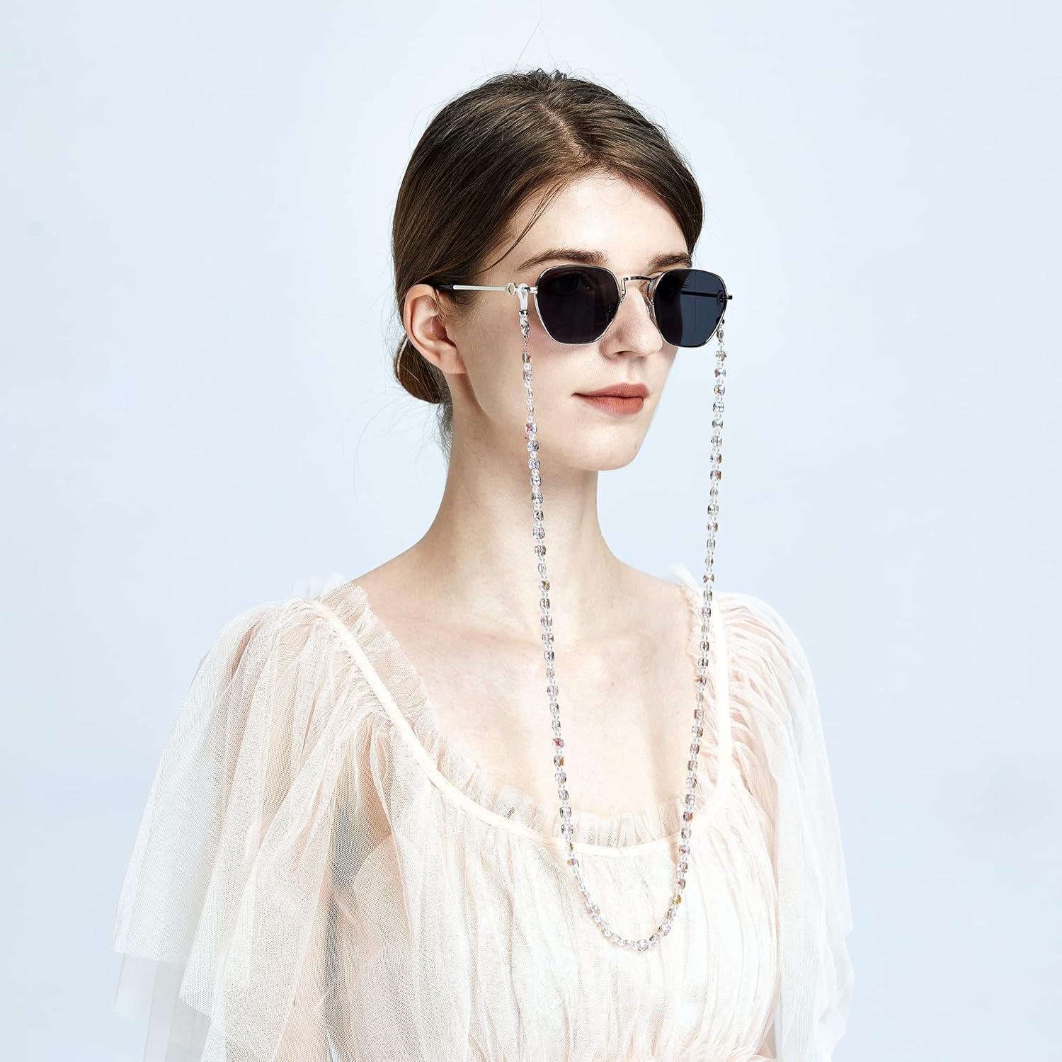 Cadena de Gafas REVEMCN Rosa y Púrpura 76 cm Multifuncional