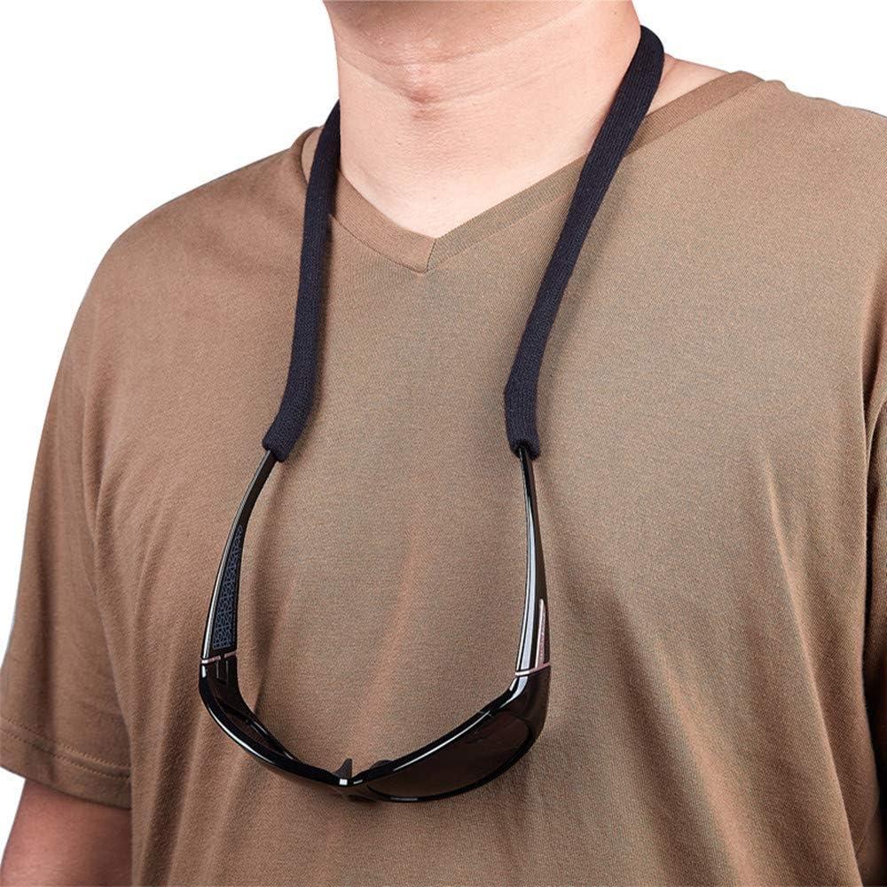 Correa para Gafas Ajustable Lanyard 2 Piezas Negro y Azul