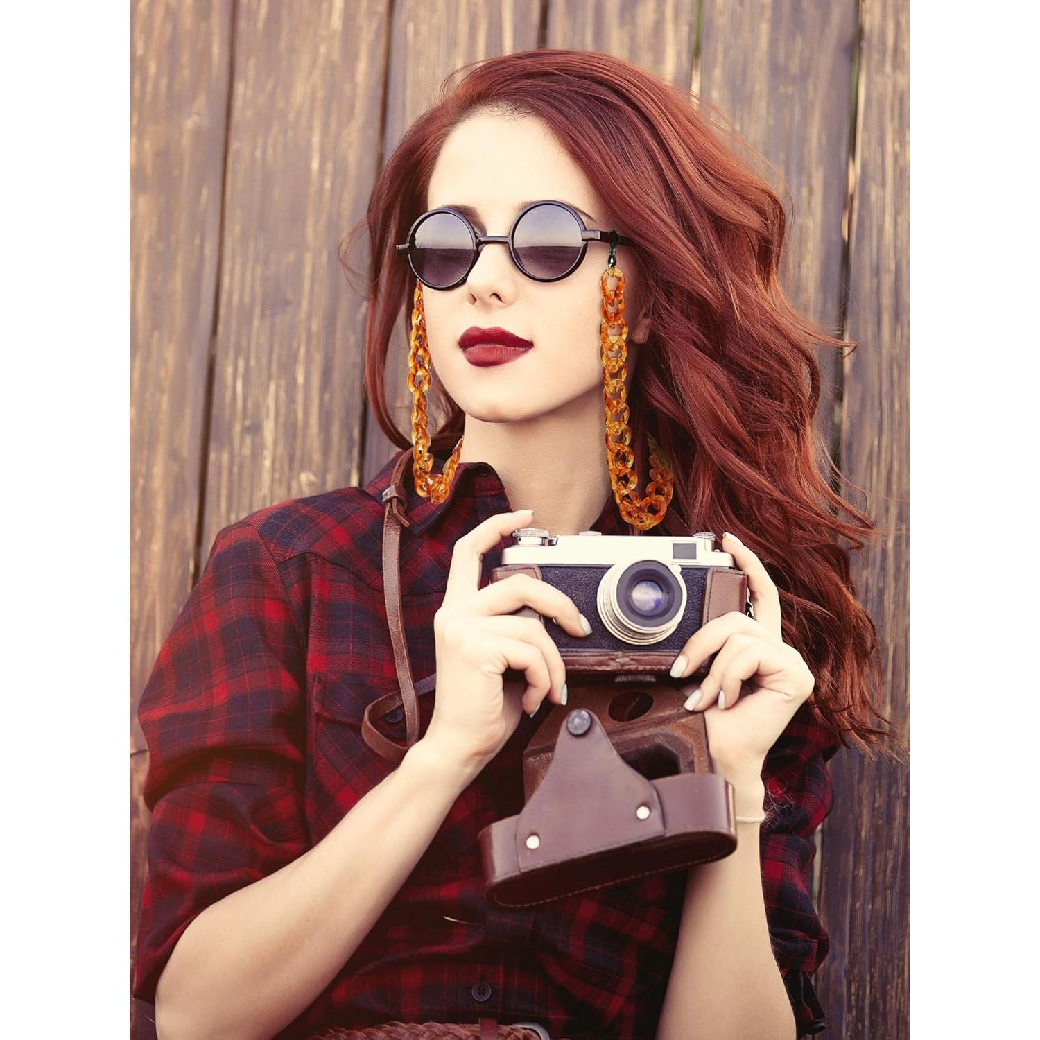 Cadena de Gafas Acrílico 9 Piezas Frienda 68 cm Antideslizante