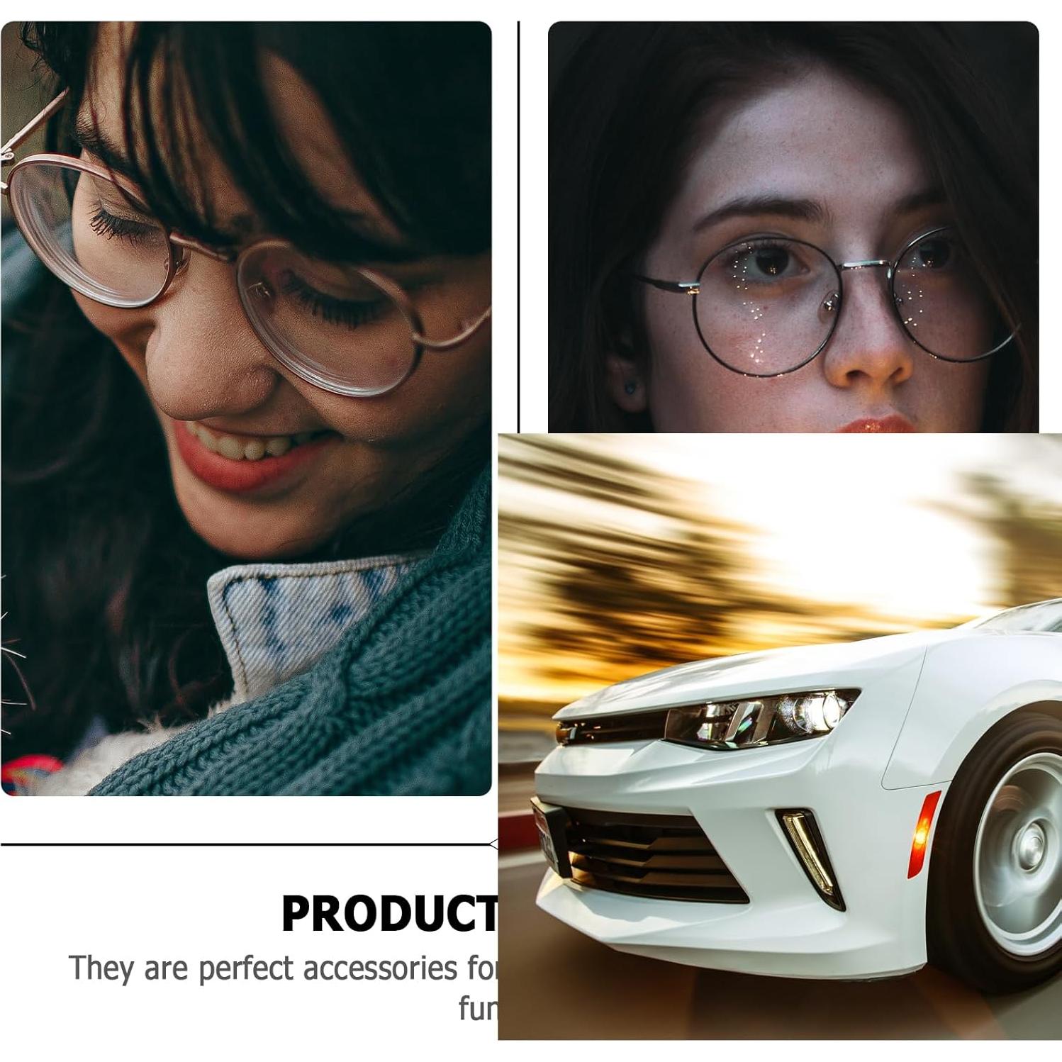 Cadena de Gafas Healifty 2 Piezas Oro y Plata Antideslizante