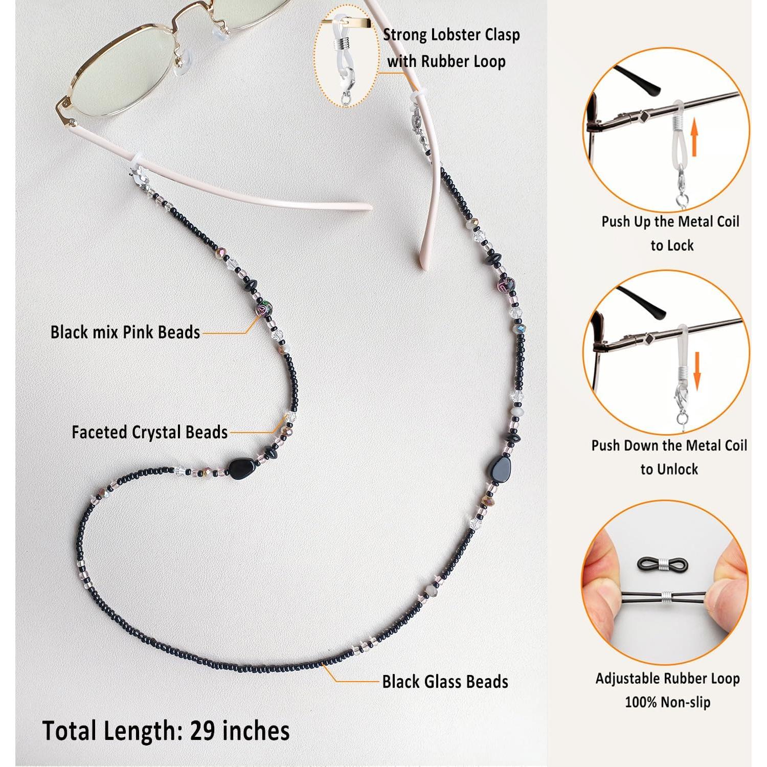 Cadena de Gafas ERNAULO con Perlas para Mujeres 73.66 cm