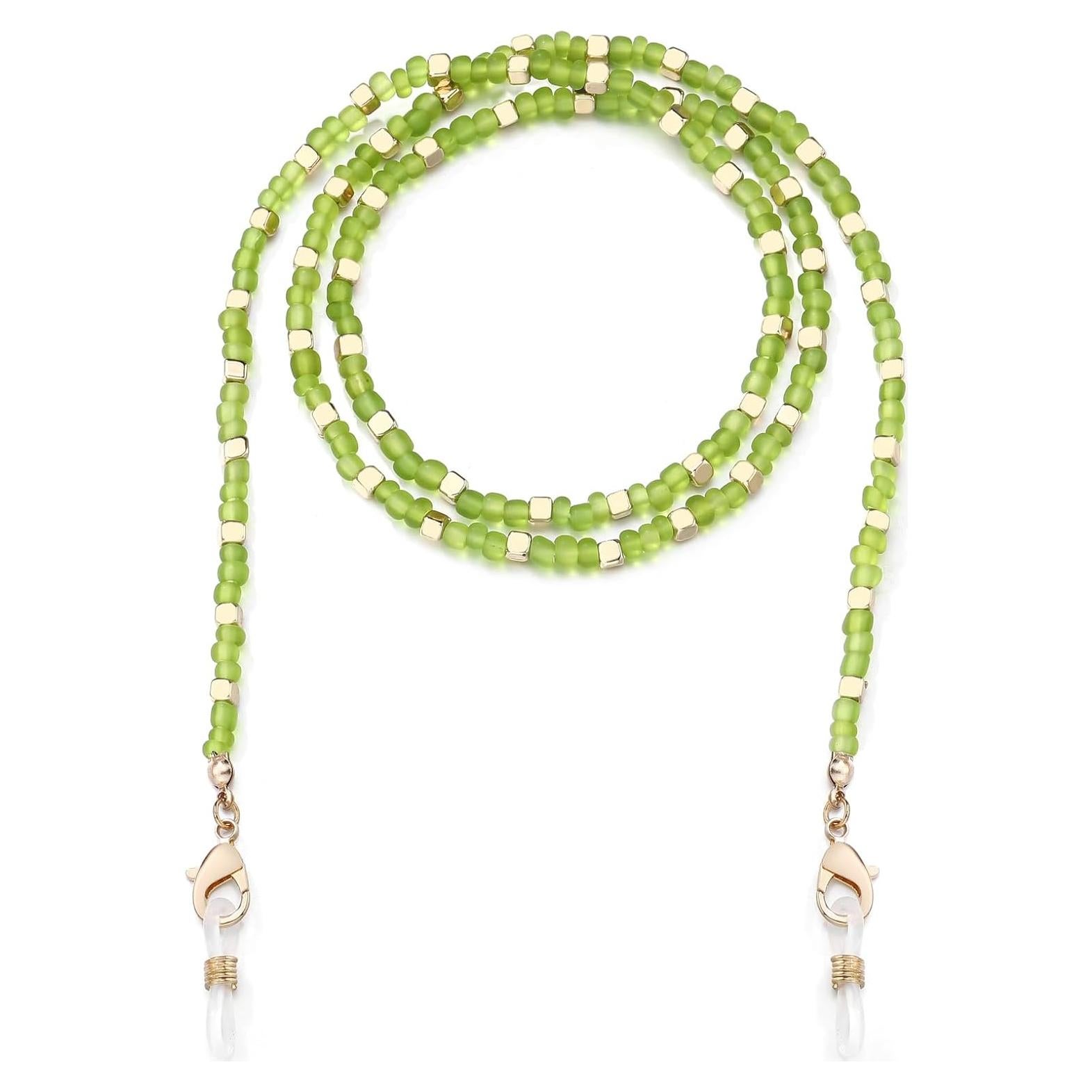 Cadena de Gafas Humlbird para Mujeres Verde 74 cm Ligera