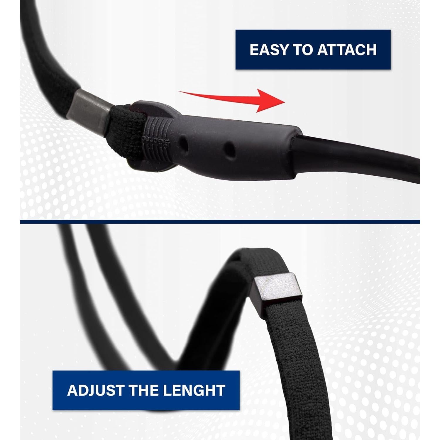 Soporte para Gafas SIGONNA Negro - 4 Correas Ajustables