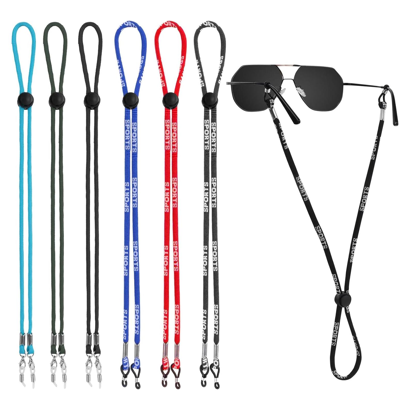 6 Pack Correas Ajustables para Gafas - Soporte Universal