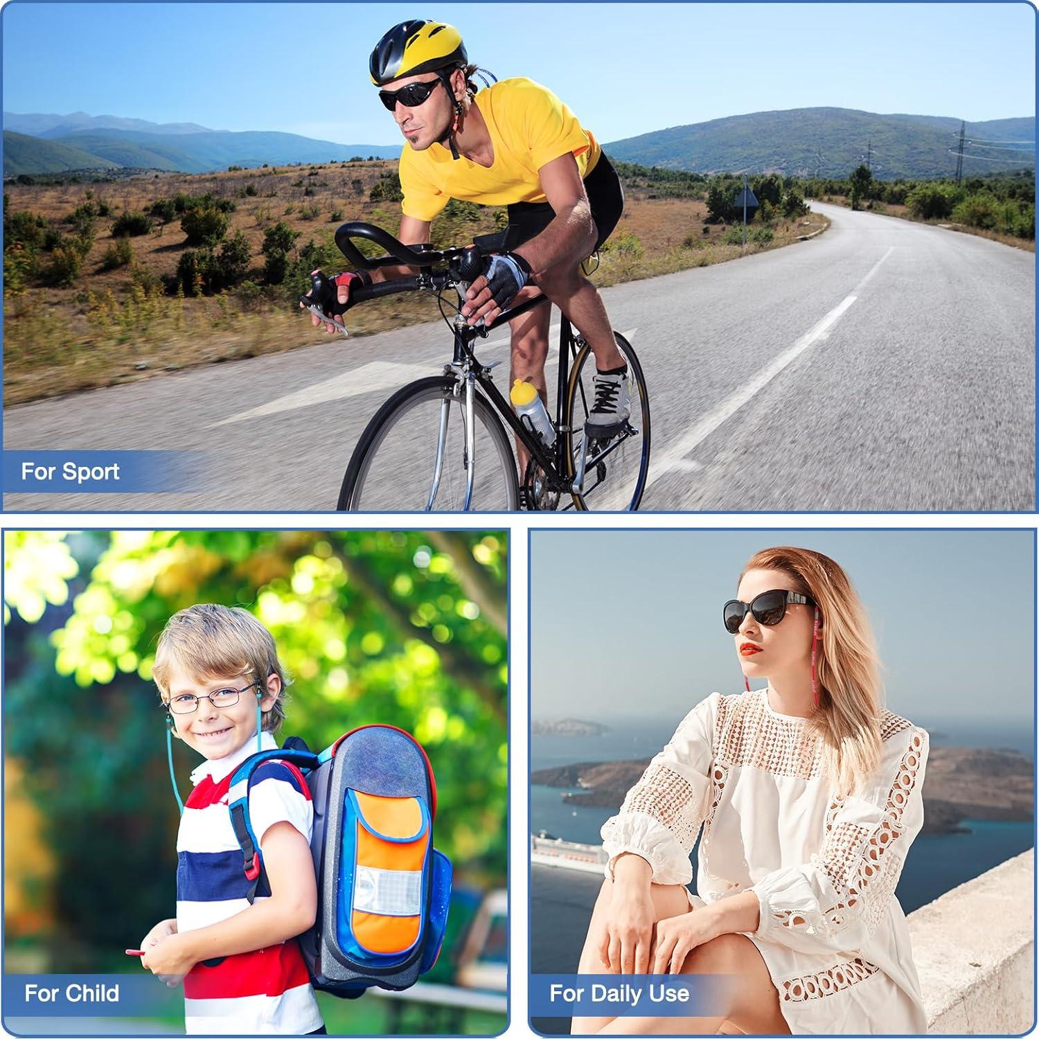 6 Pack Correas Ajustables para Gafas - Soporte Universal