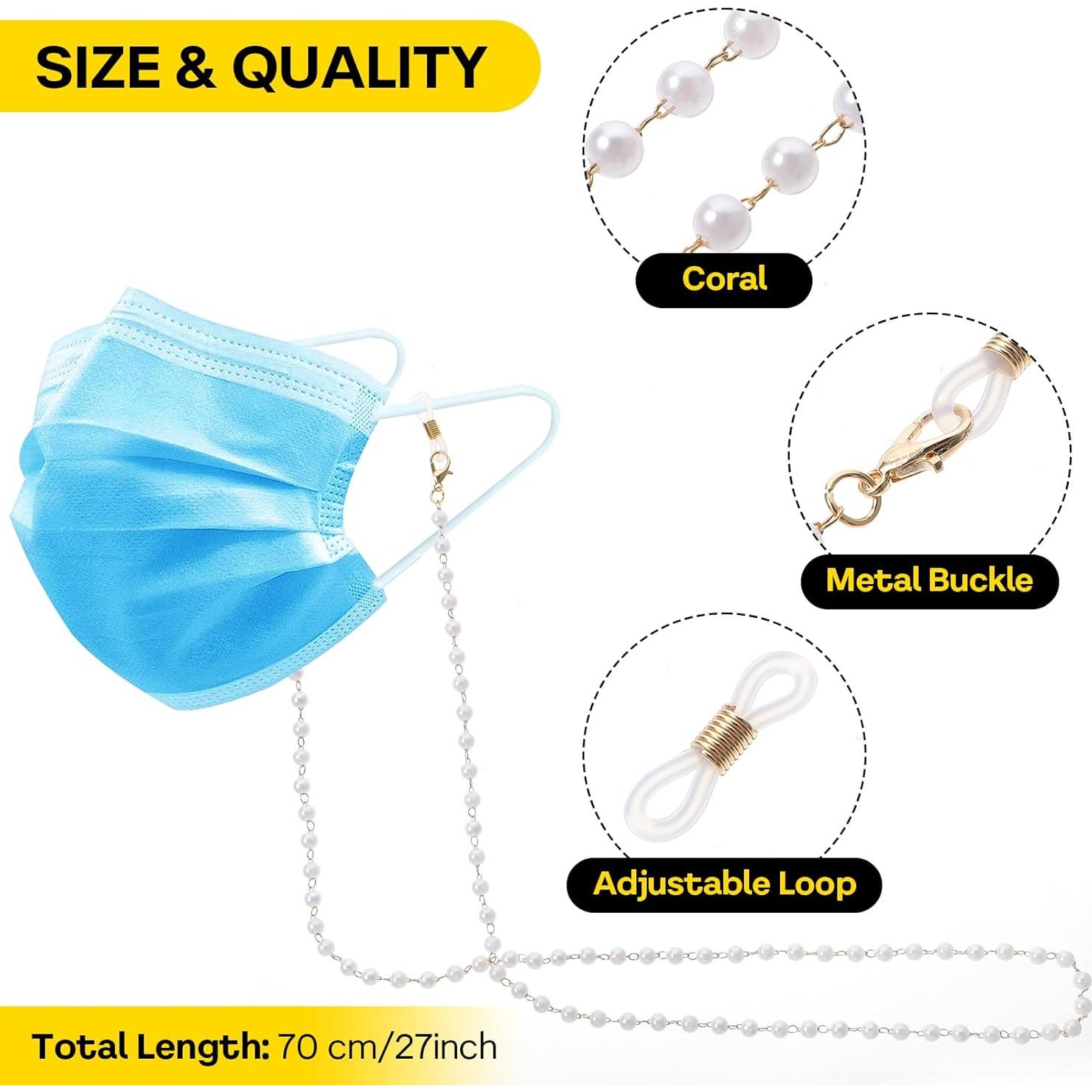 Cadena para Gafas COMNICO de Perlas 70cm para Mujeres