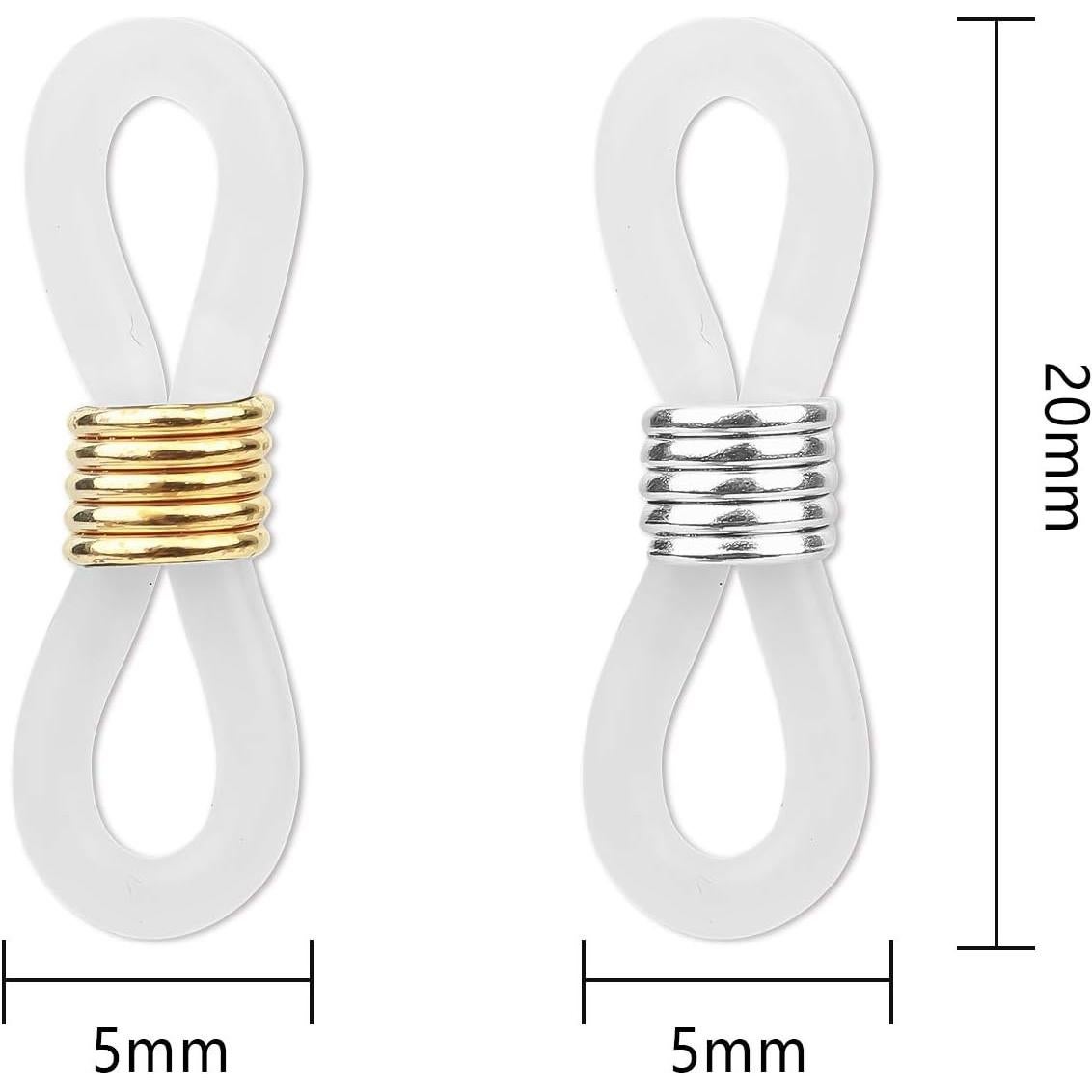 Extremos de Cadena para Gafas HUIHUIBAO 20 Piezas Ajustables