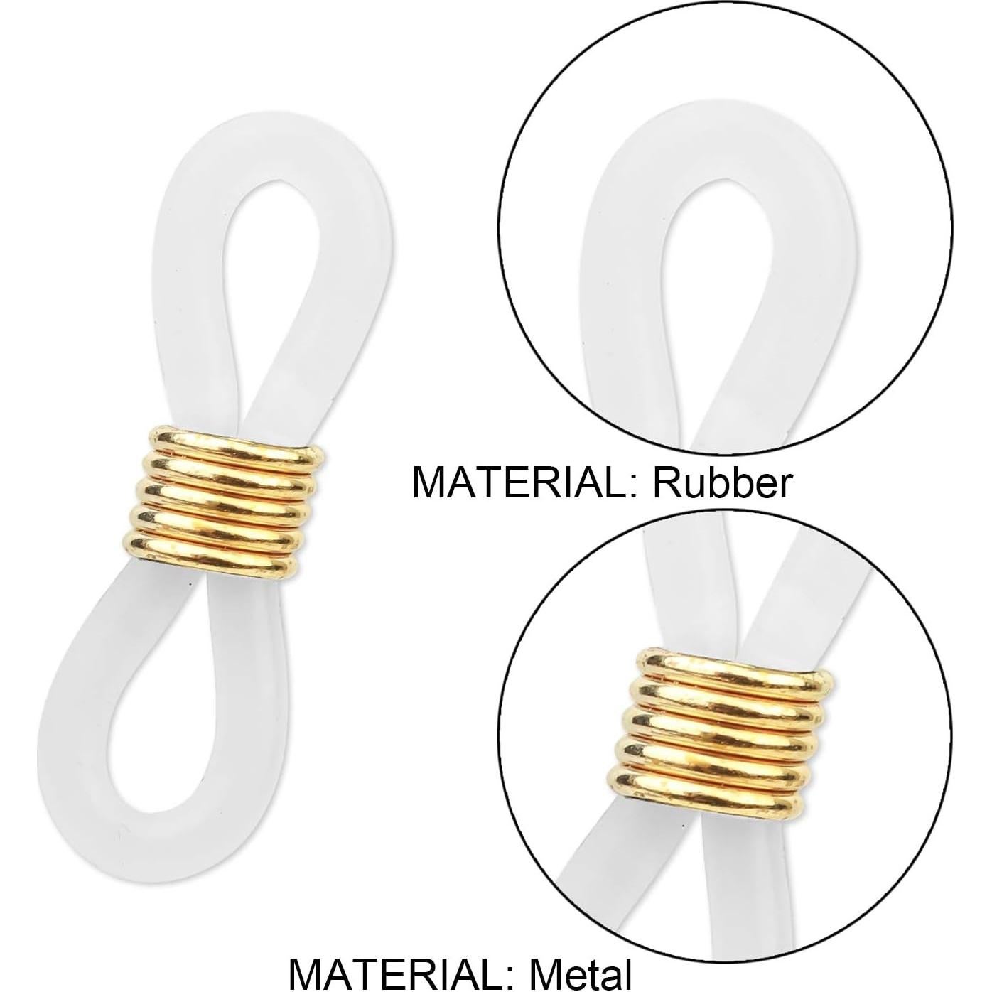 Extremos de Cadena para Gafas HUIHUIBAO 20 Piezas Ajustables