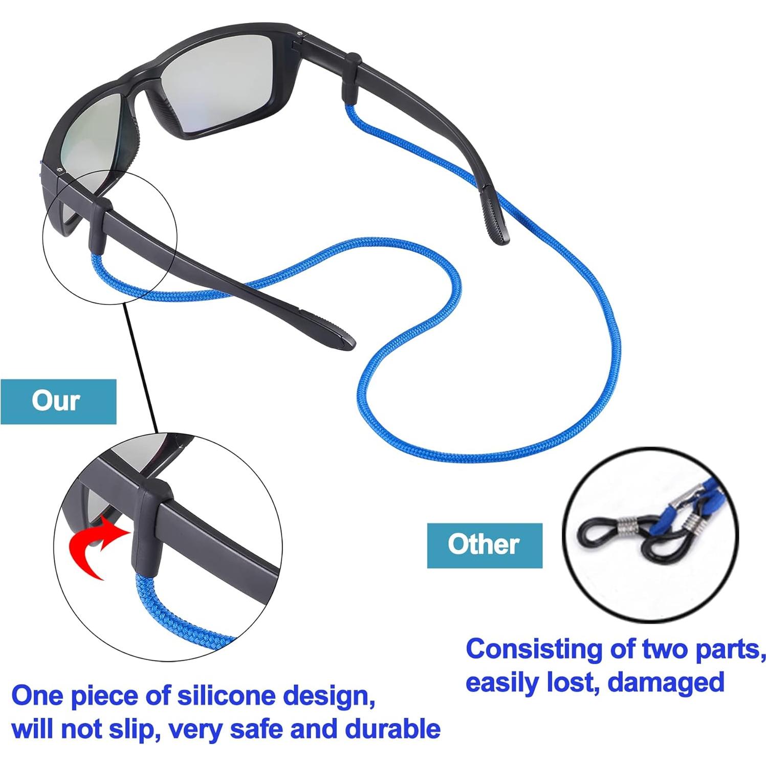 Correa para Gafas Lvvfit 3pcs Negro 70cm Silicona Nylon