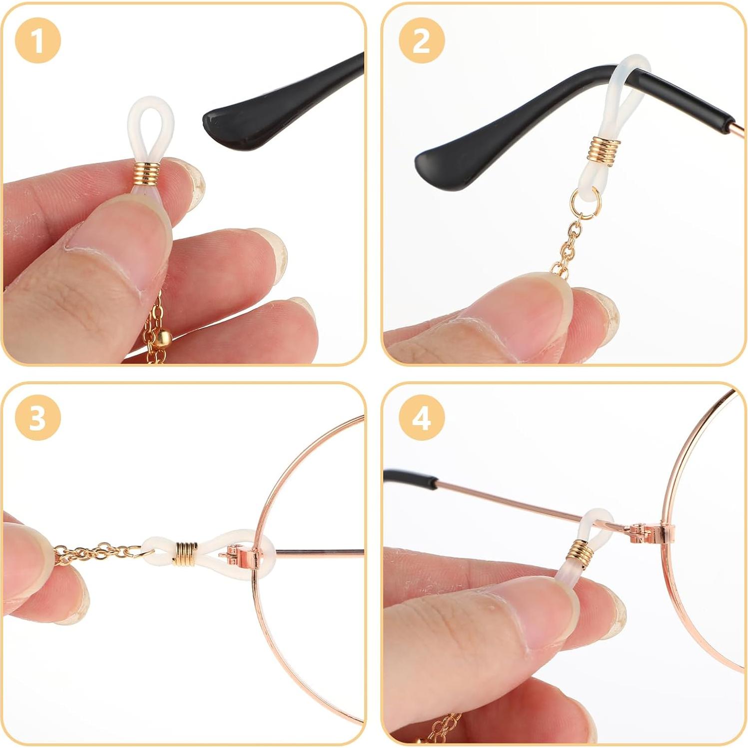 Cadena de Gafas para Mujeres con Mariposa Dorada 95 cm