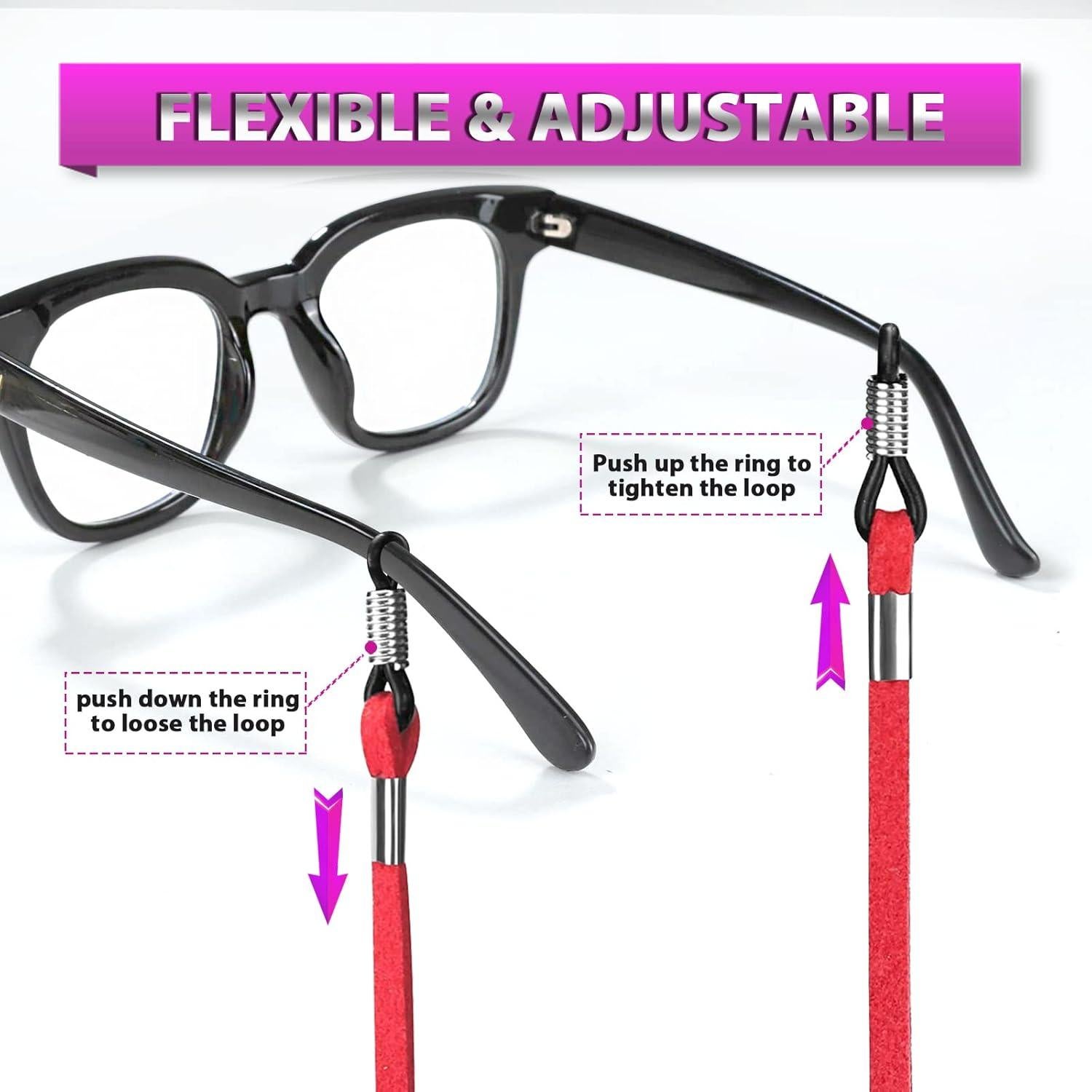 Correa para Gafas YGDZ de Cuero Ajustable 8 Colores